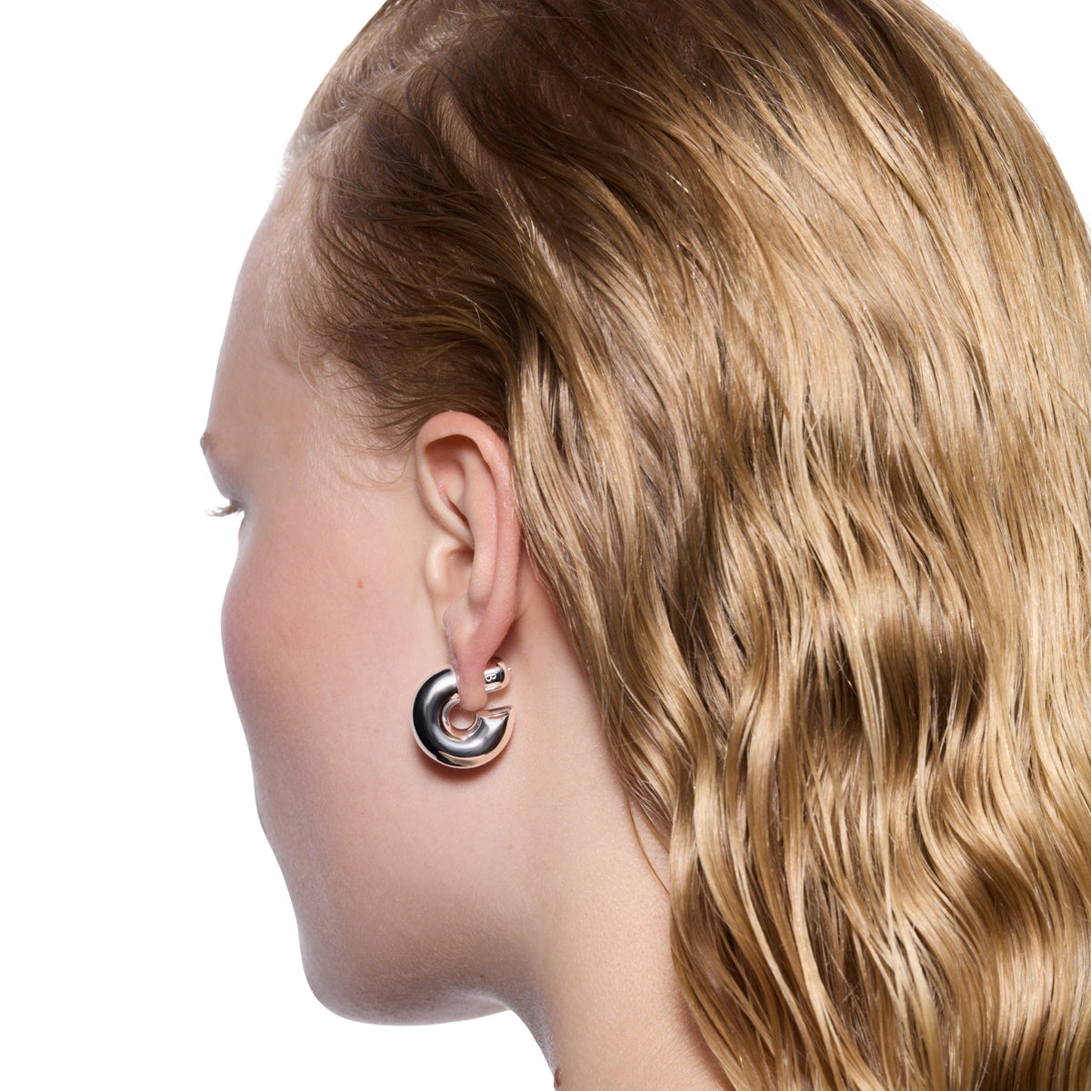 Maria Black Creolen Prima Hoop, L, Silber