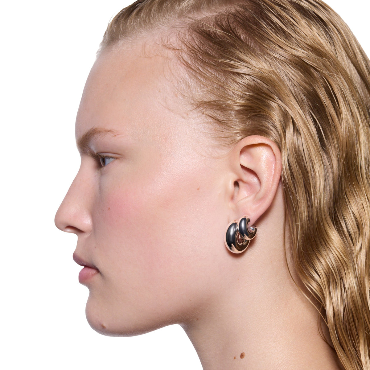 Maria Black Creolen Prima Hoop, L, Silber