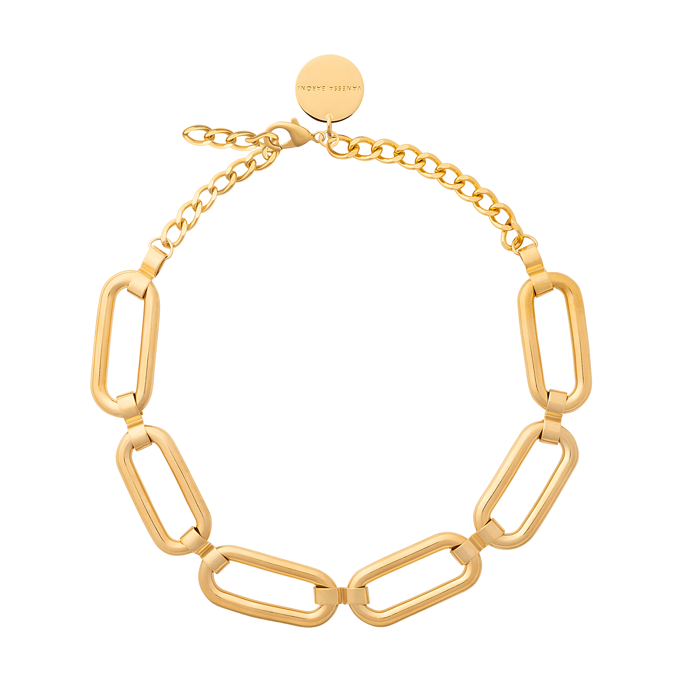 Vanessa Baroni Kette Bold Link, gold, vergoldet