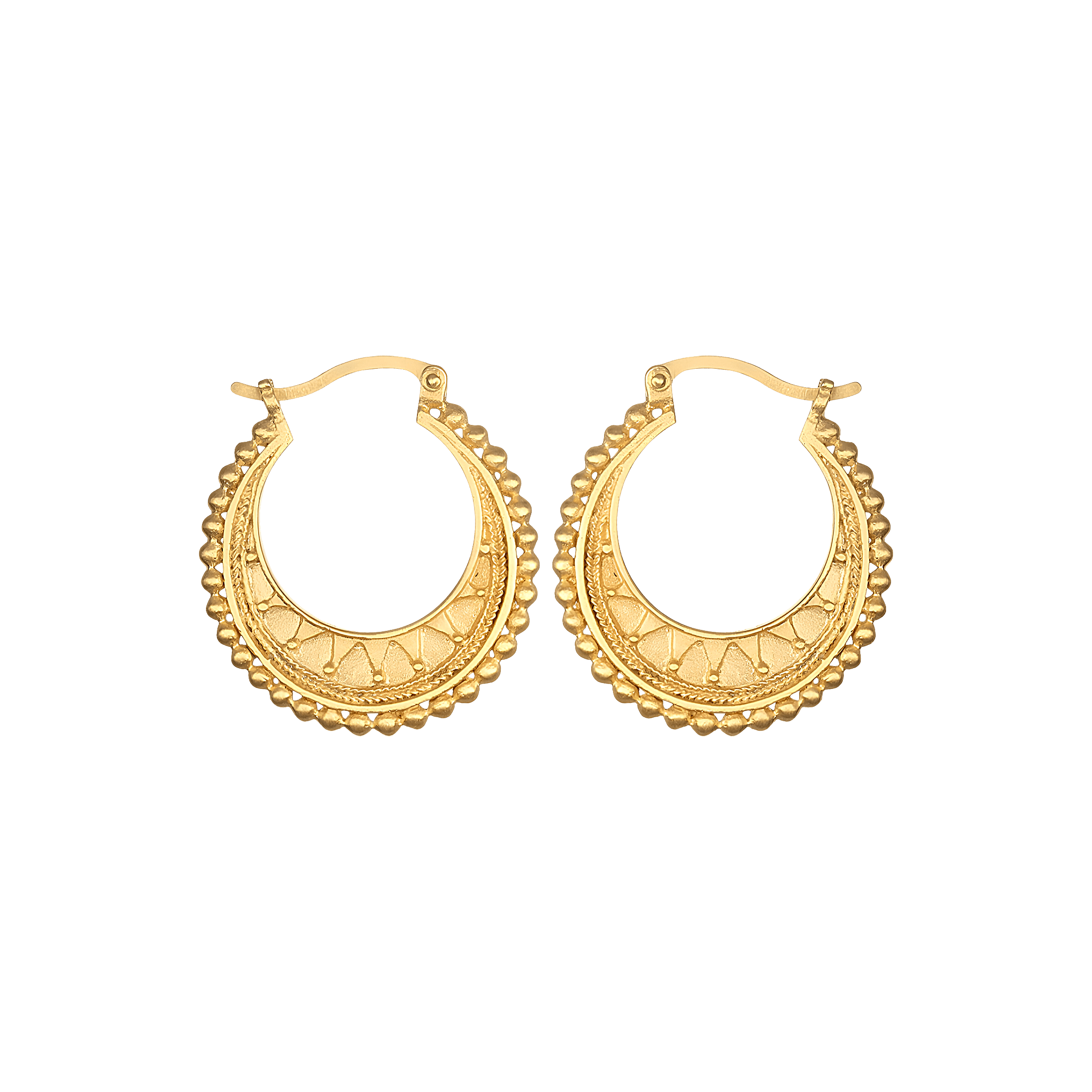 Satya Jewelry Creolen Interwoven, vergoldet