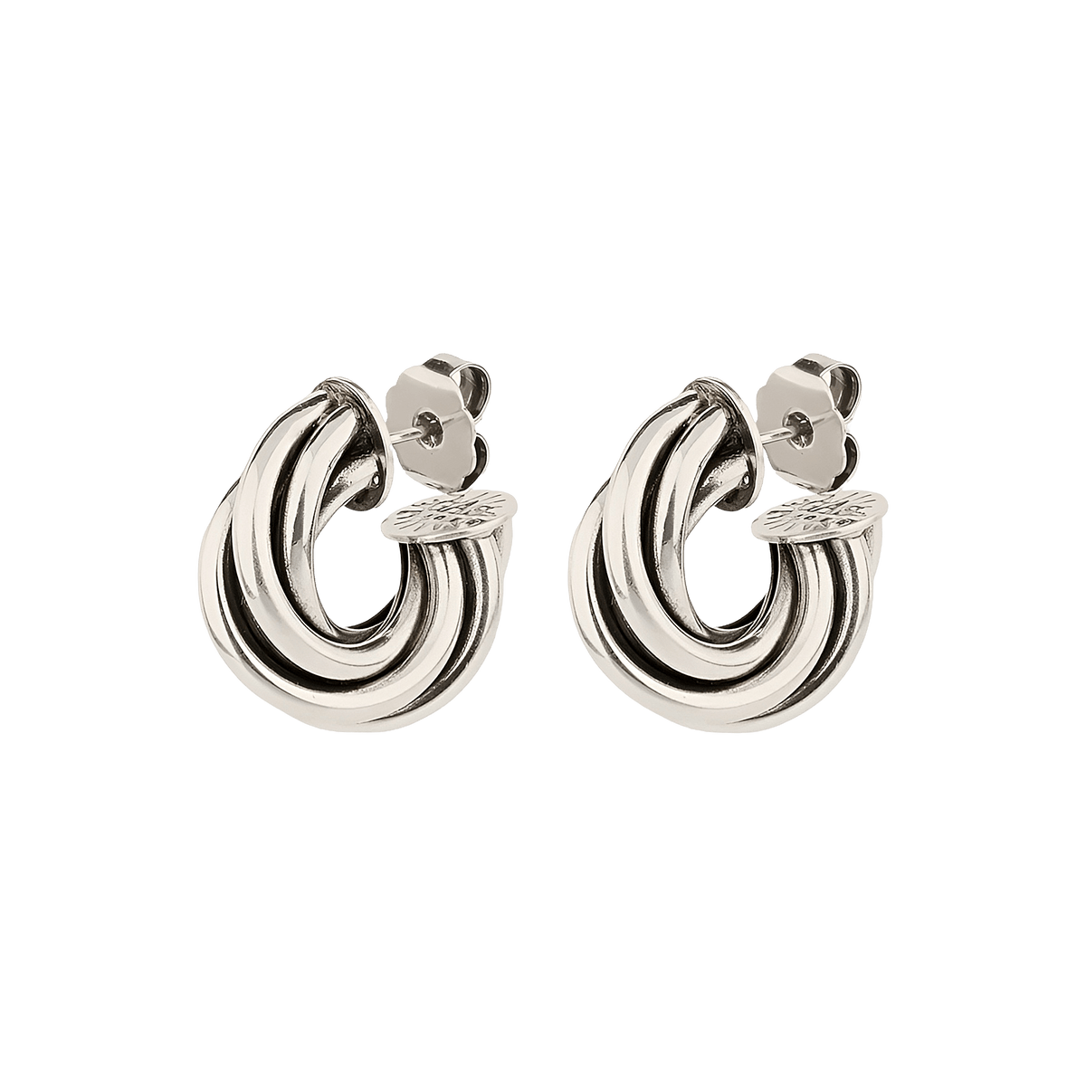 Gas Bijoux Creolen Atik Mini, versilbert