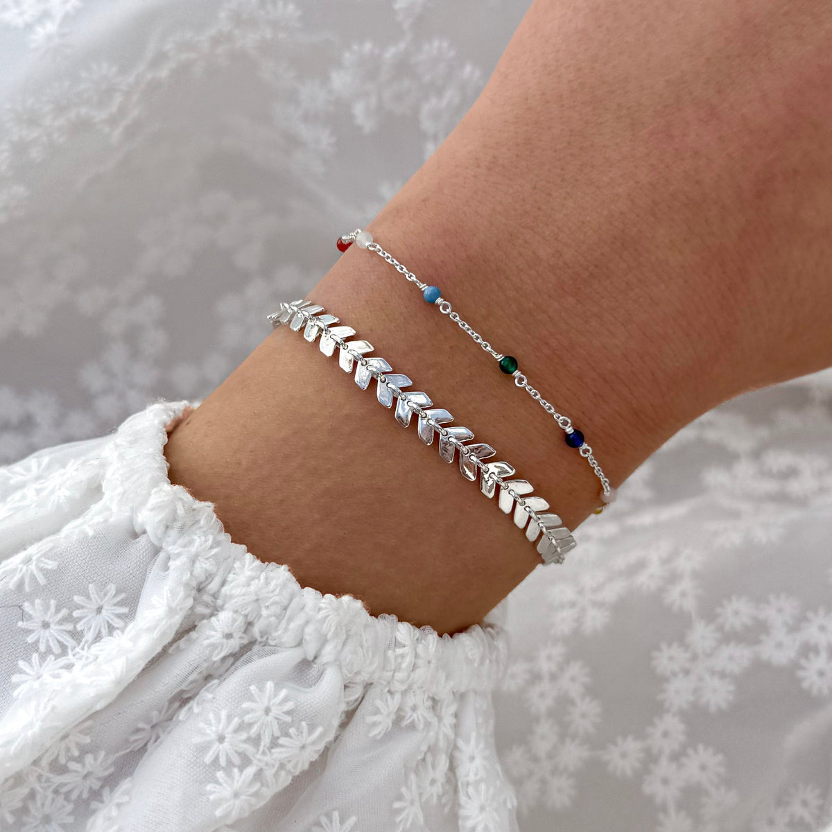 Syster P Armband Layers Olivia, Silber