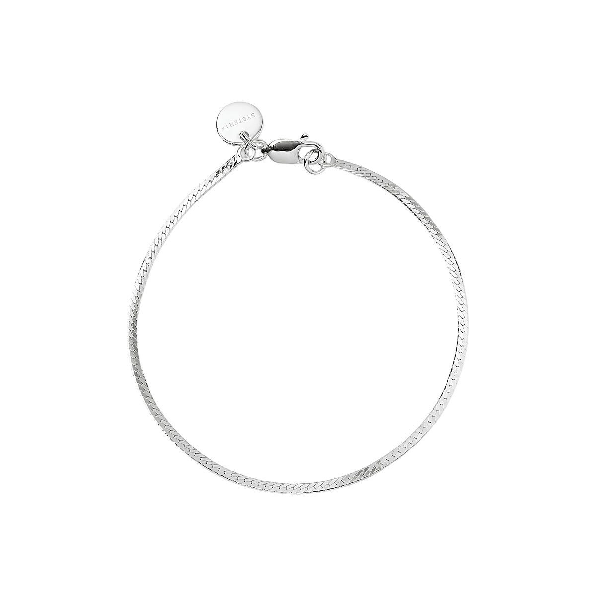 Syster P Armband Herringbone, Silber