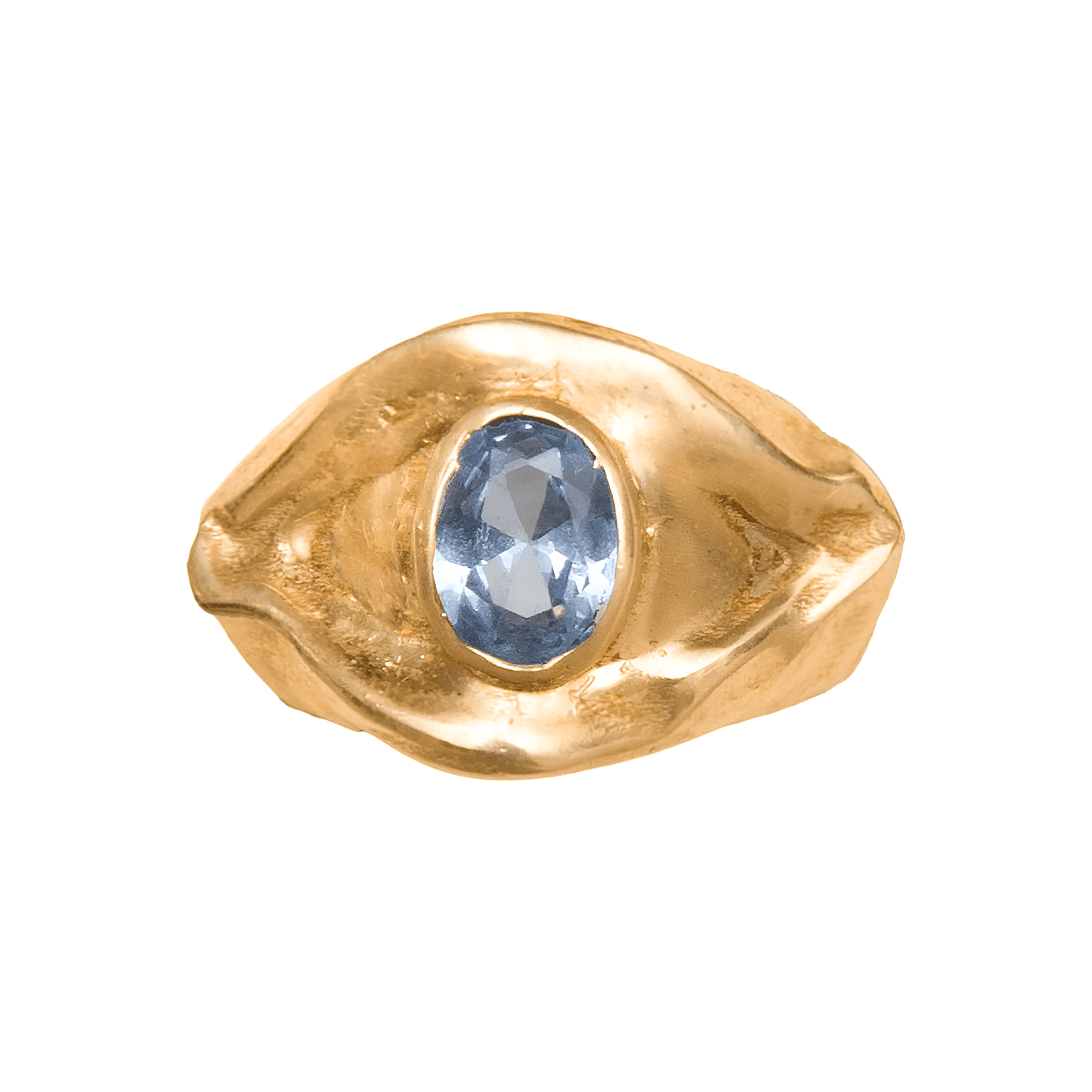 Alhaja Ring Horus, vergoldet