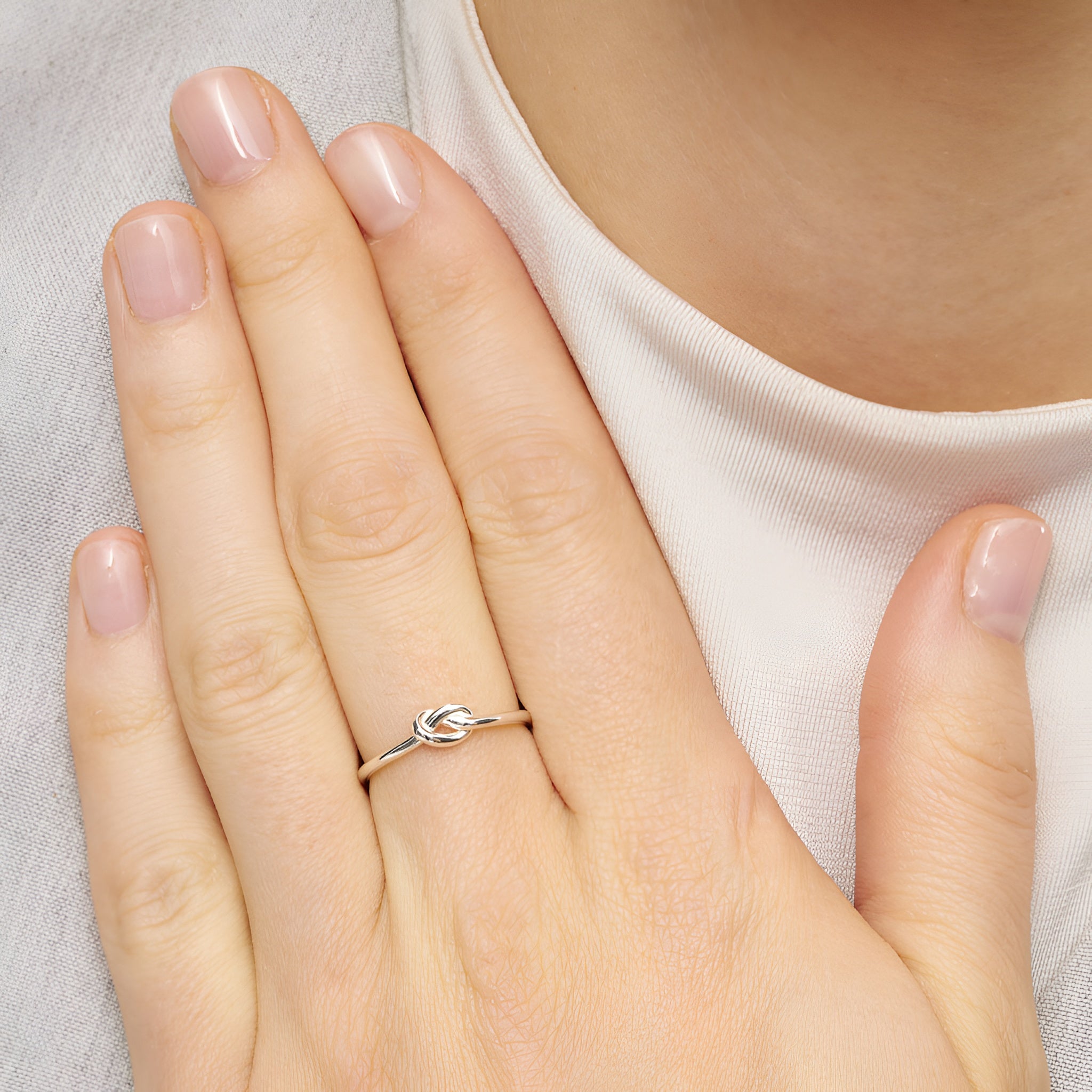 Lulu Copenhagen Ring Love Knot, Silber