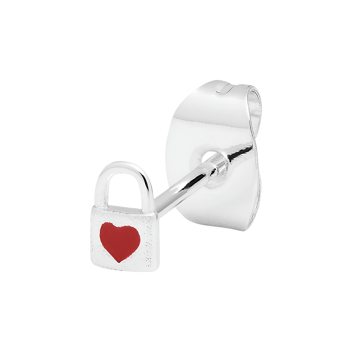 Lulu Copenhagen Ohrstecker Love Lock, versilbert