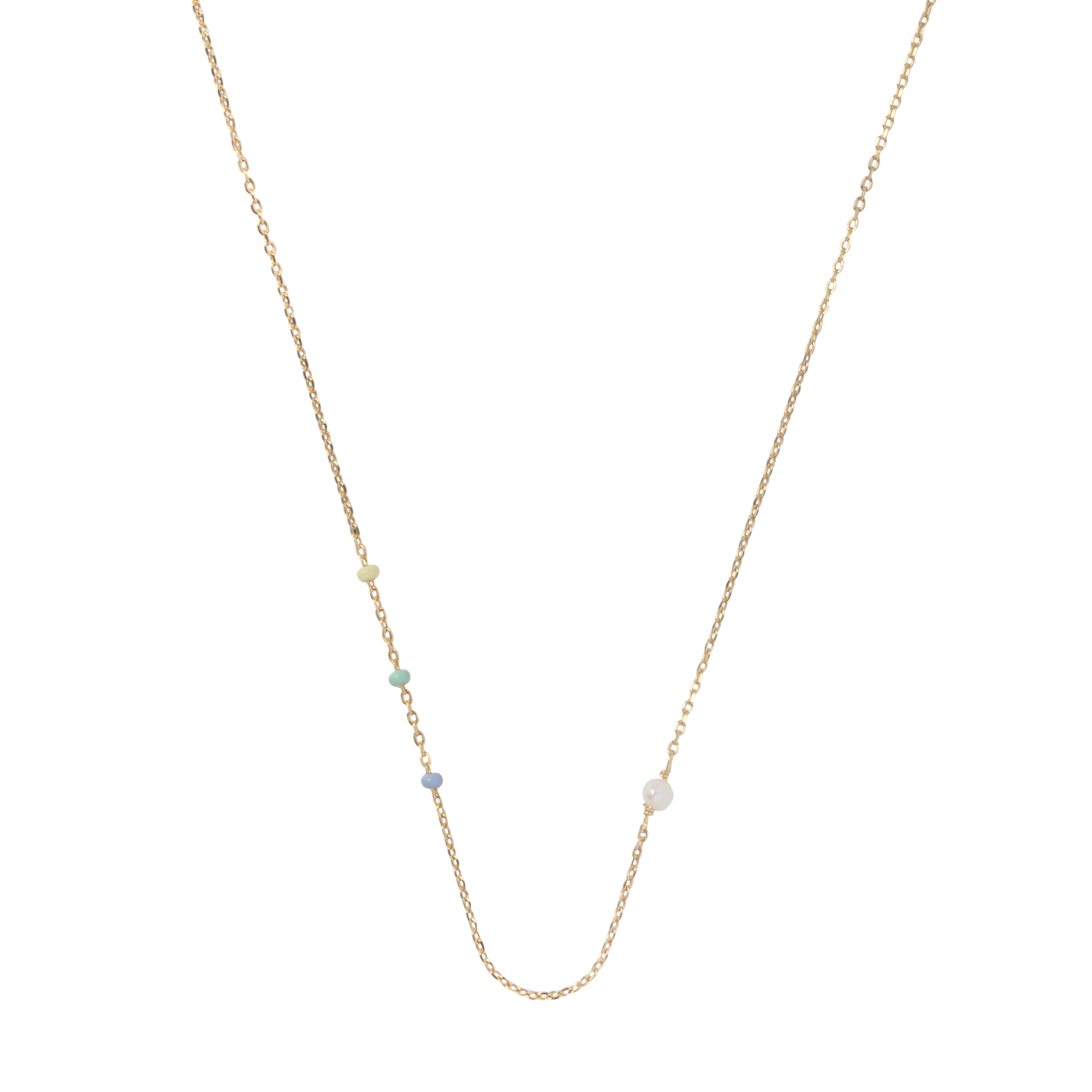 Enamel Copenhagen Kette Lola Simple, Citrus Sky, vergoldet