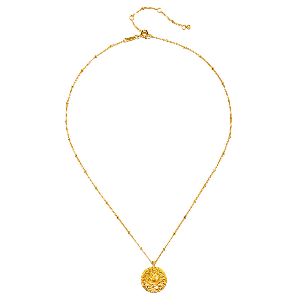 Satya Jewelry Kette Blessed Beginnings Lotus, vergoldet