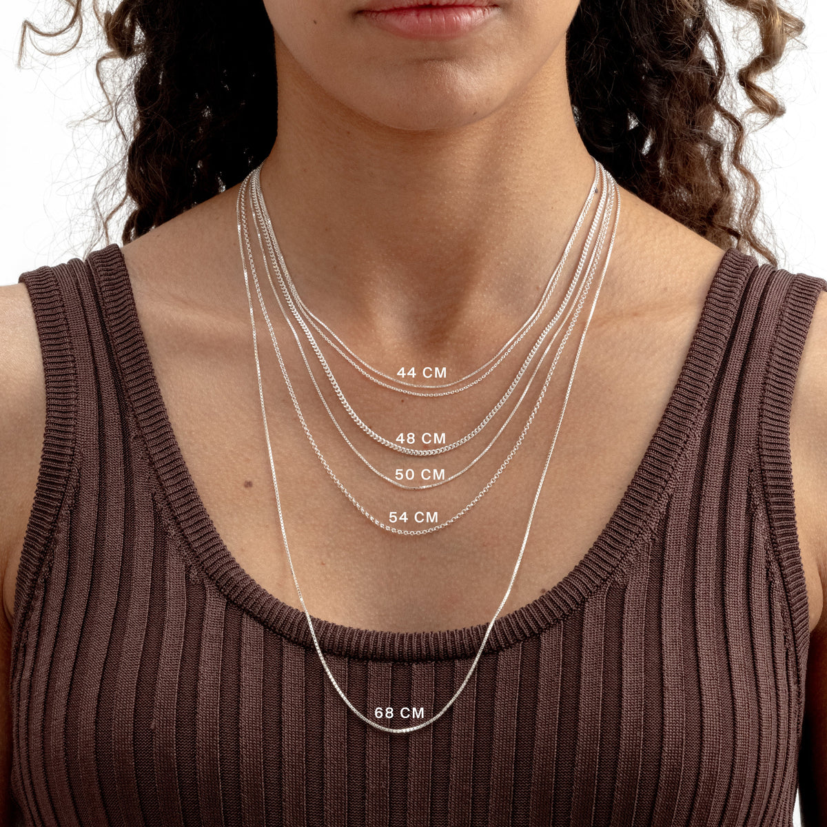 Syster P Kette Beloved Short Oval, Silber