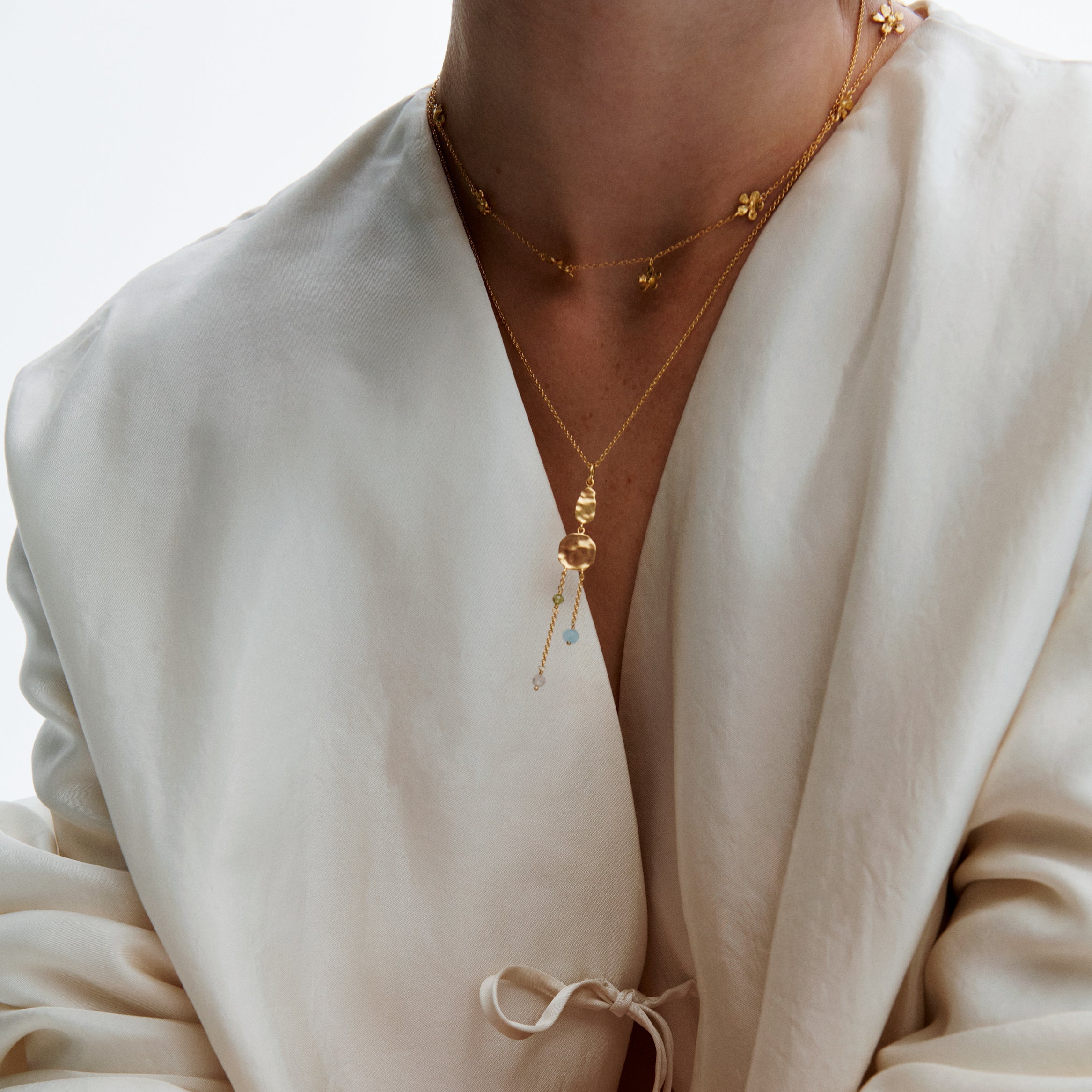 Pernille Corydon Kette Poppy, Silber