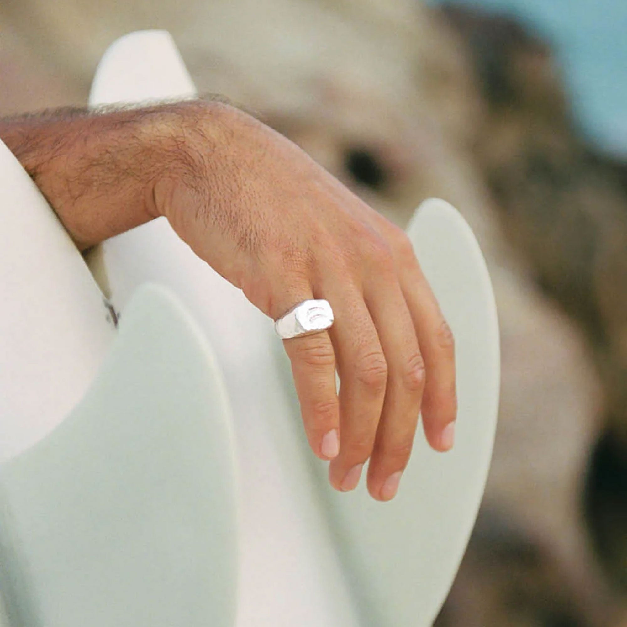 Alhaja Ring Pez, Silber