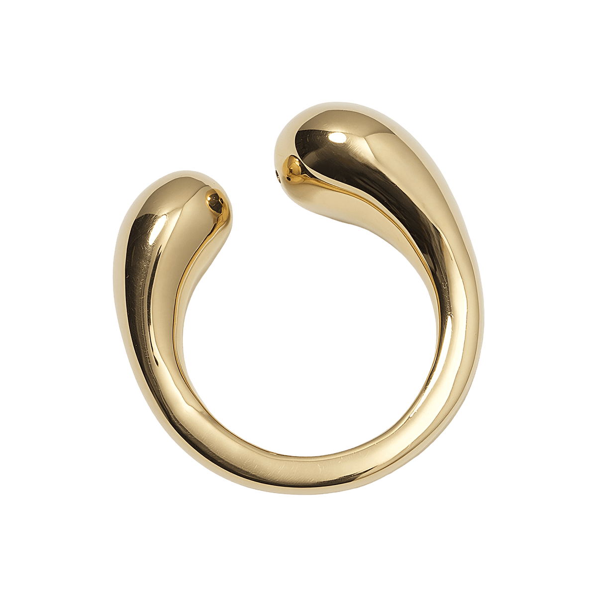 Syster P Ring Bolded Drops, vergoldet