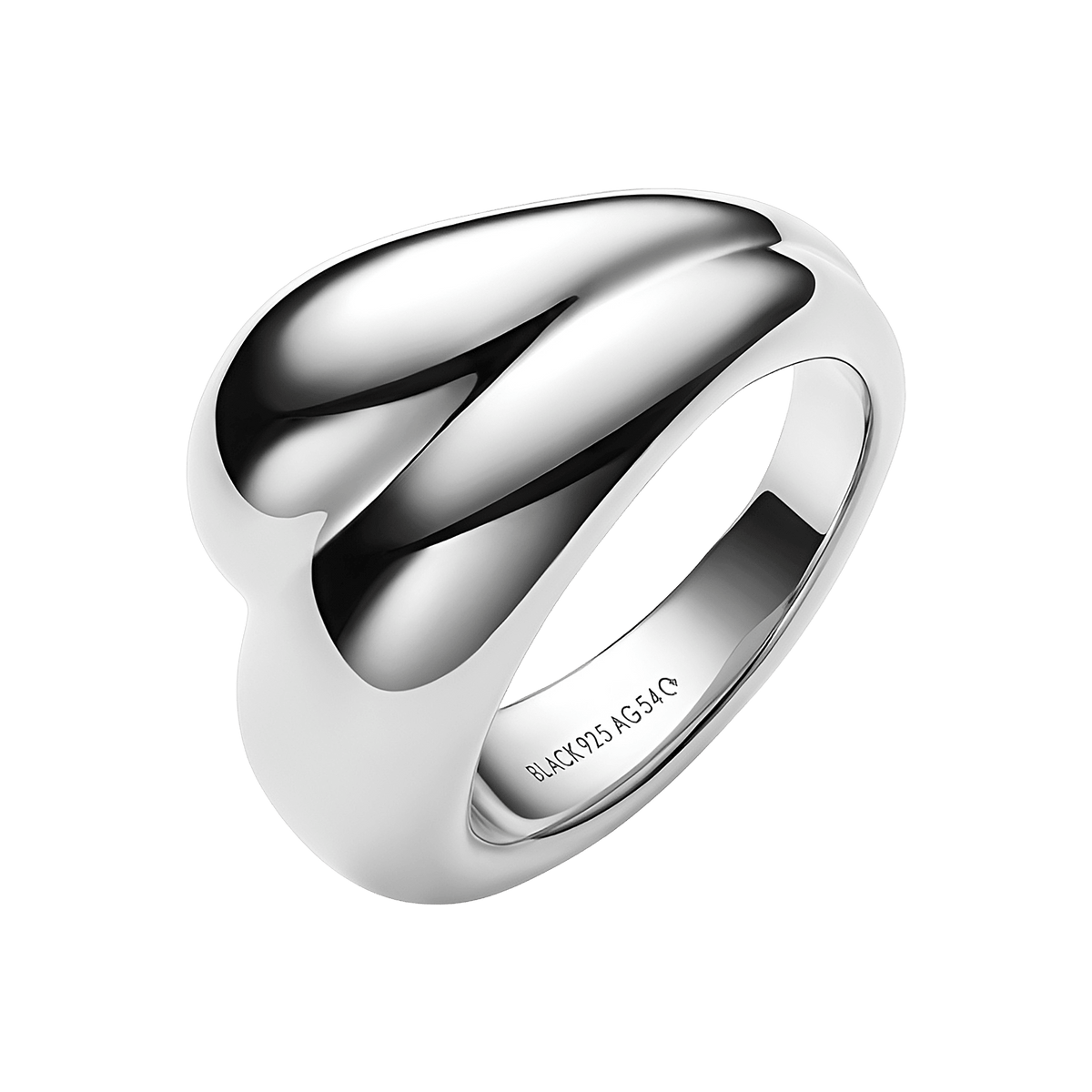 Maria Black Ring Tryvann Trail, Silber