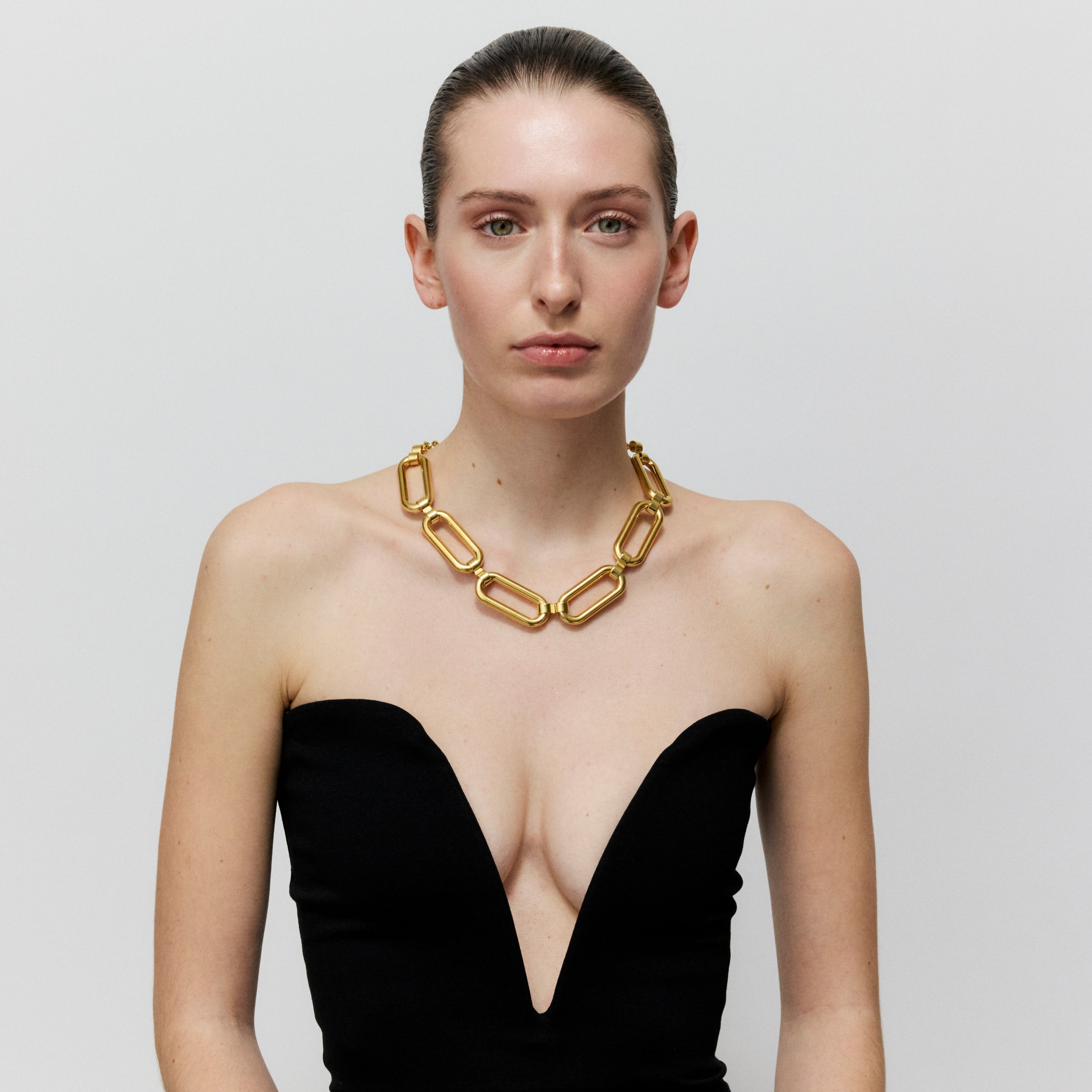 Vanessa Baroni Kette Bold Link, gold, vergoldet