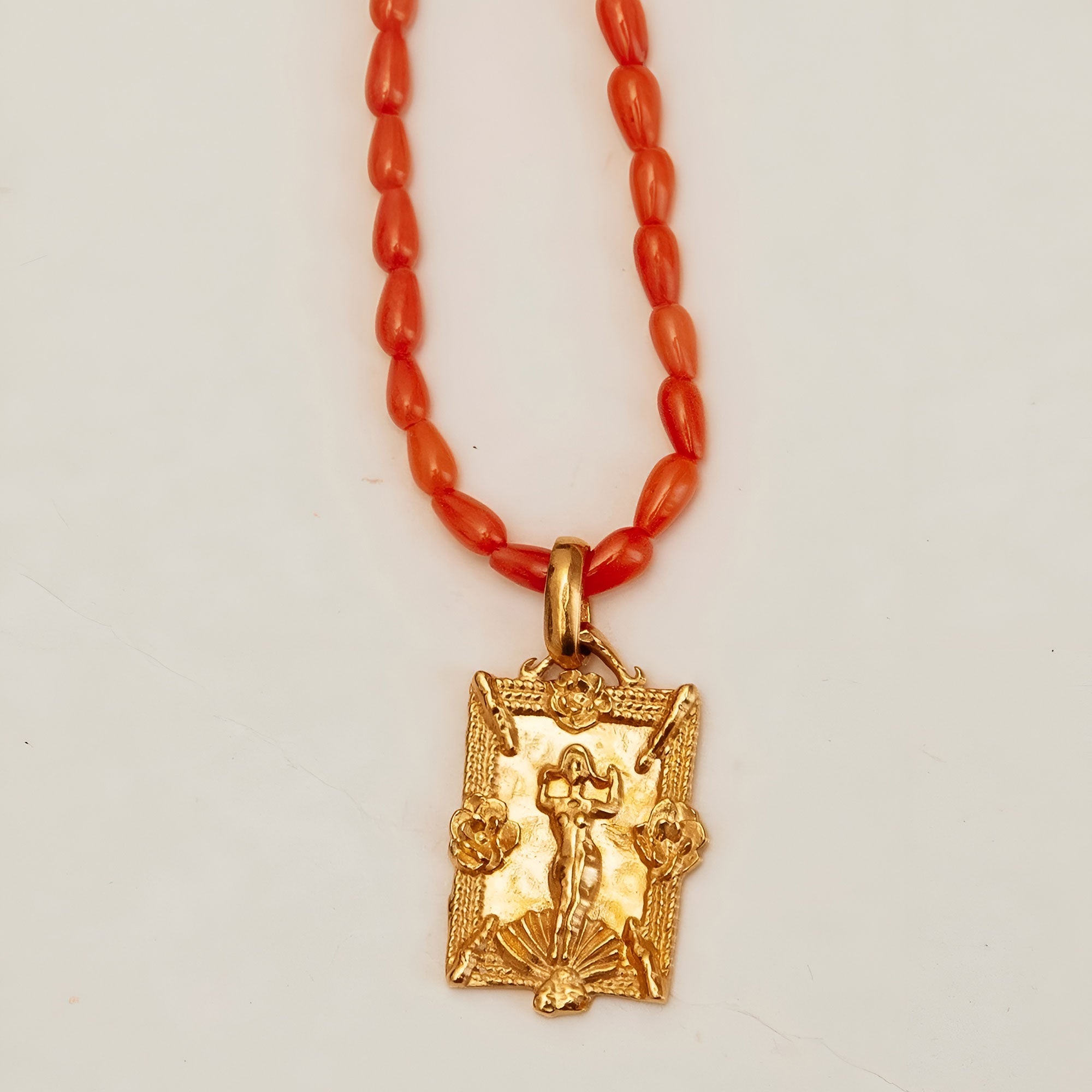 Alhaja Kette Venus Coral, vergoldet