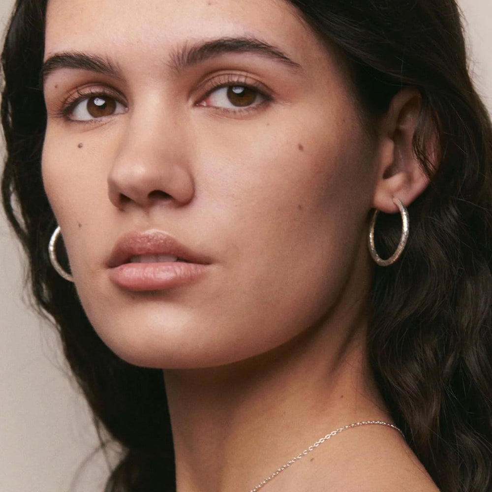 Alhaja Creolen Flamenco L, Silber
