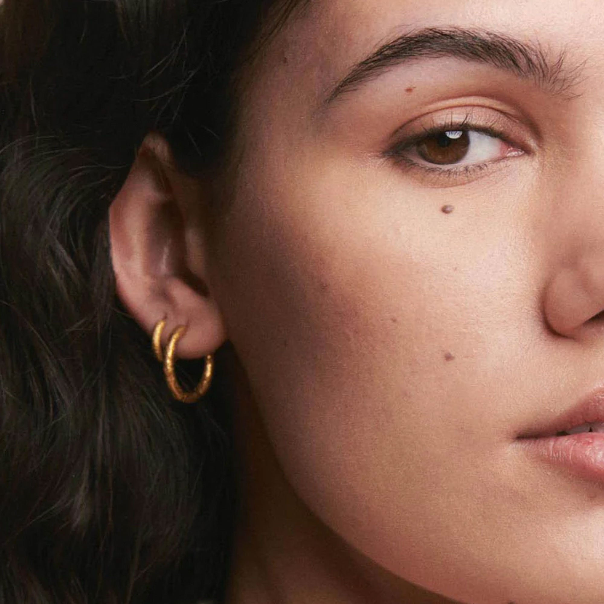 Alhaja Creolen Flamenco M, vergoldet