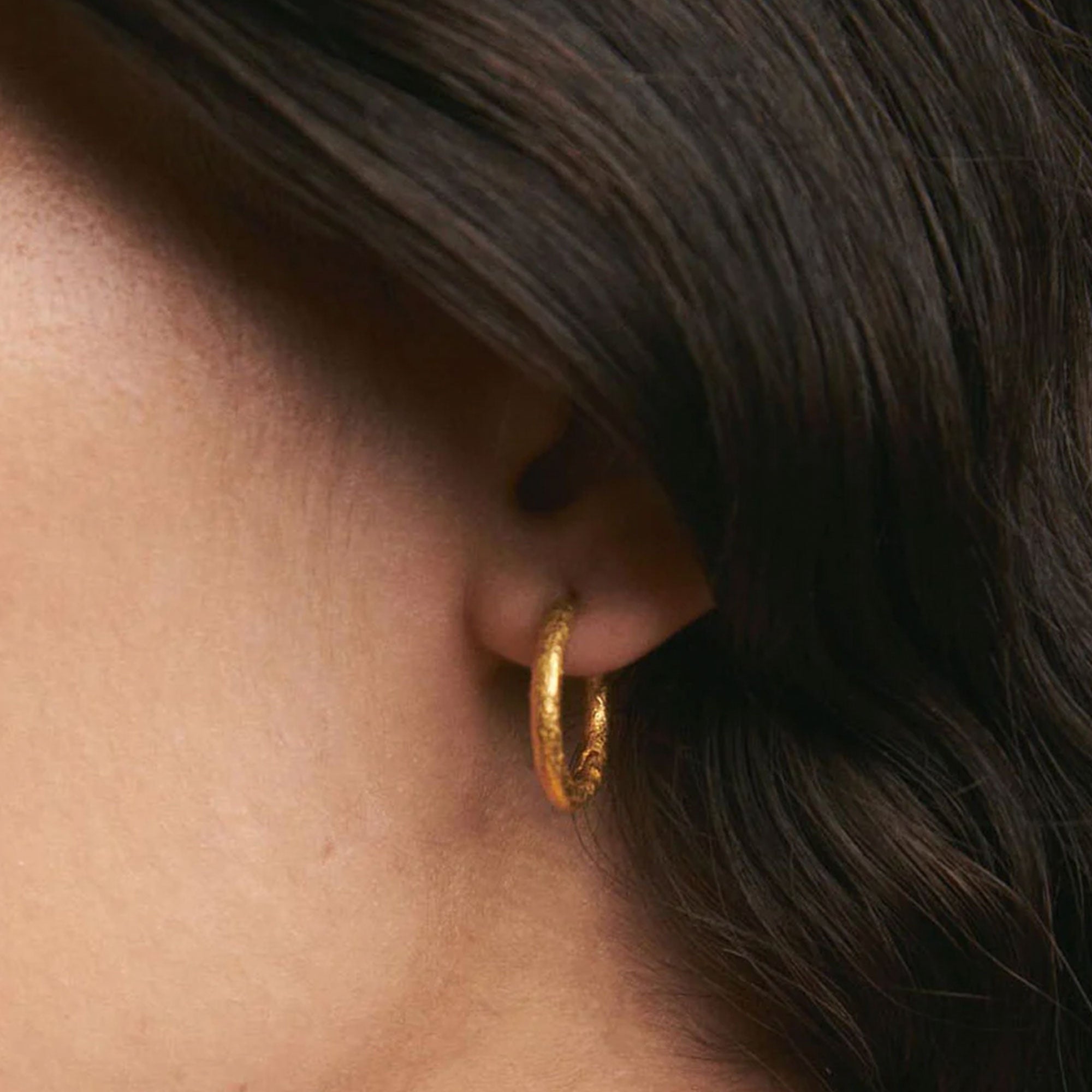 Alhaja Creolen Flamenco M, vergoldet