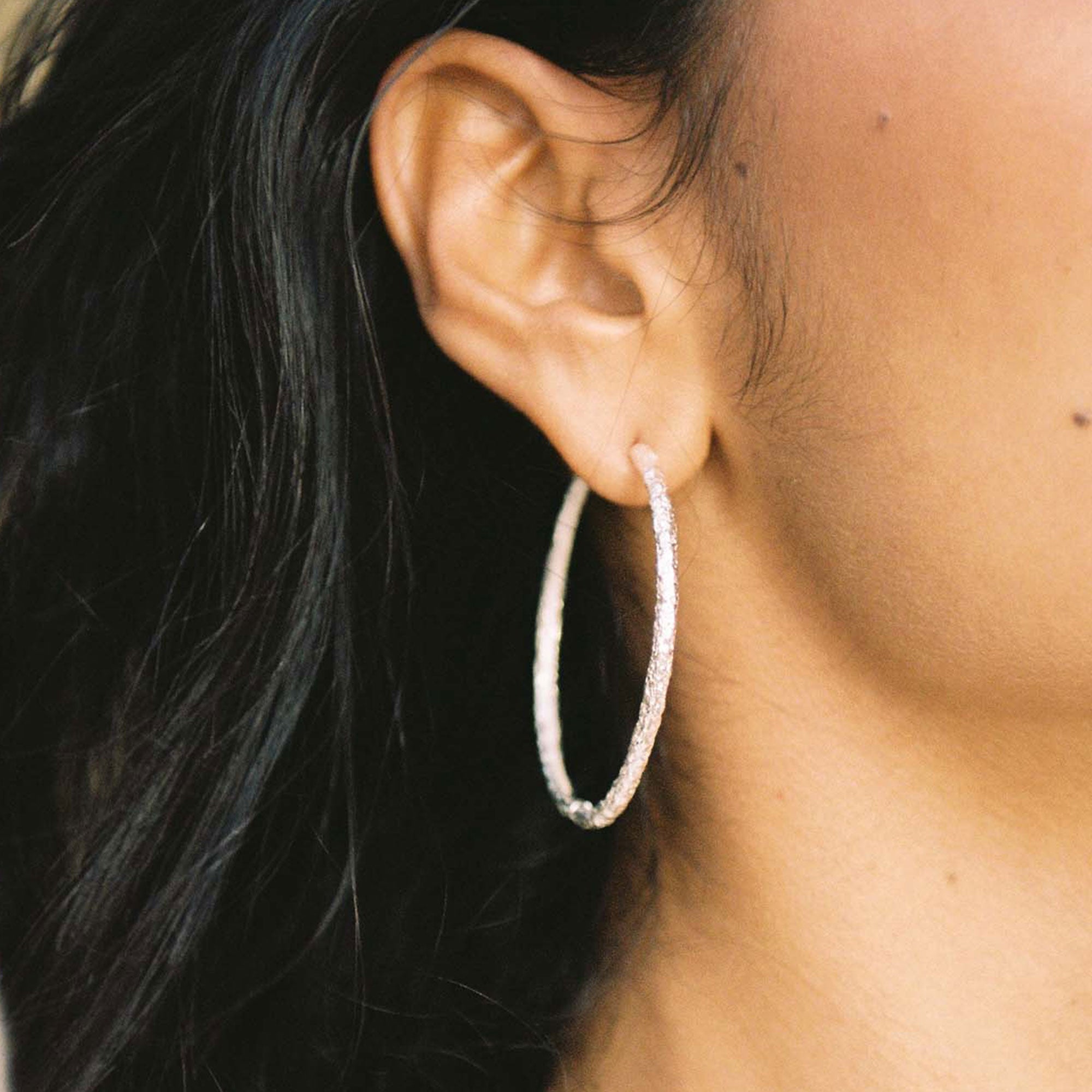 Alhaja Creolen Flamenco XL, Silber