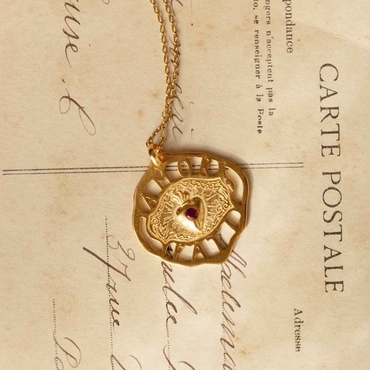 Alhaja Kette Amor Fati, vergoldet