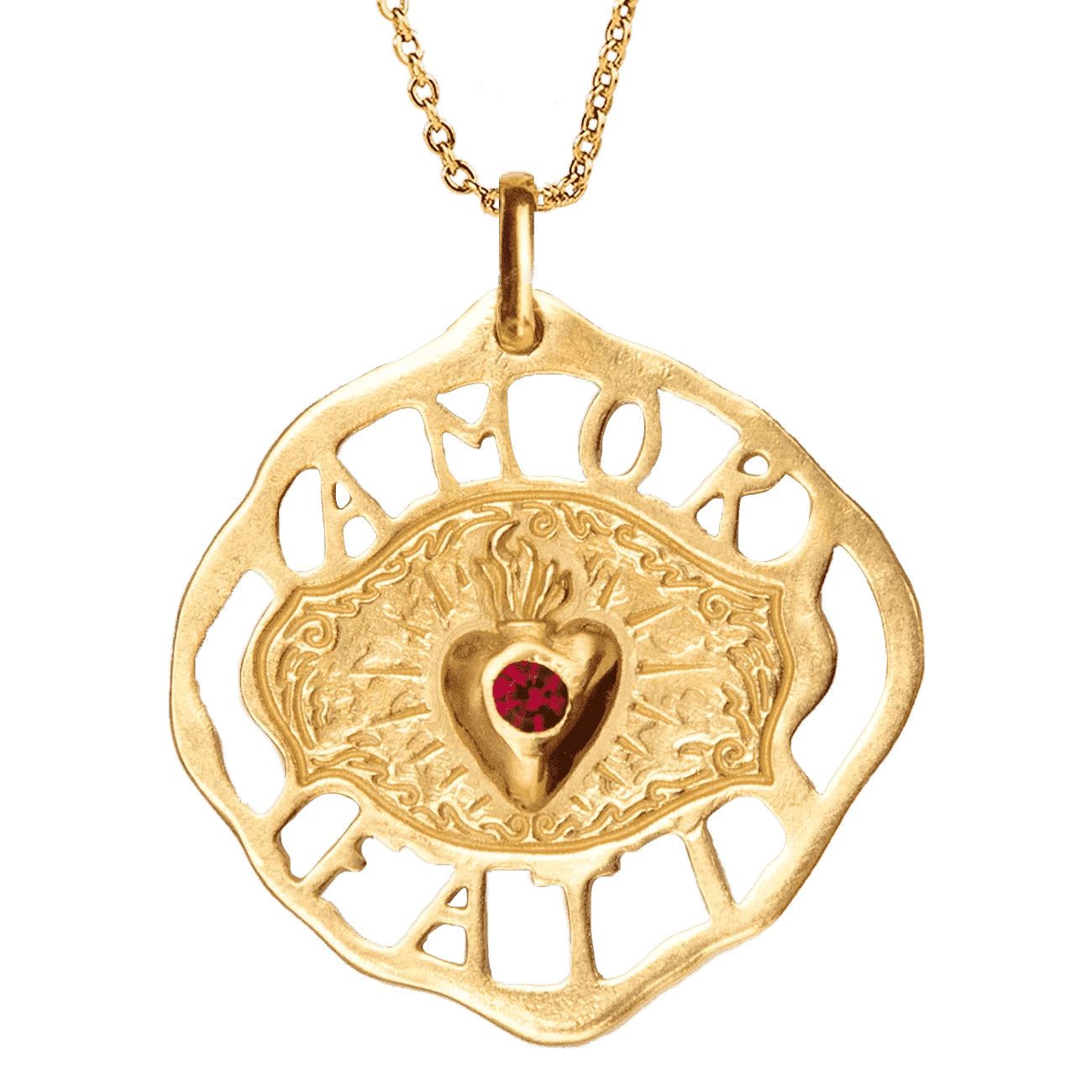 Alhaja Kette Amor Fati, vergoldet