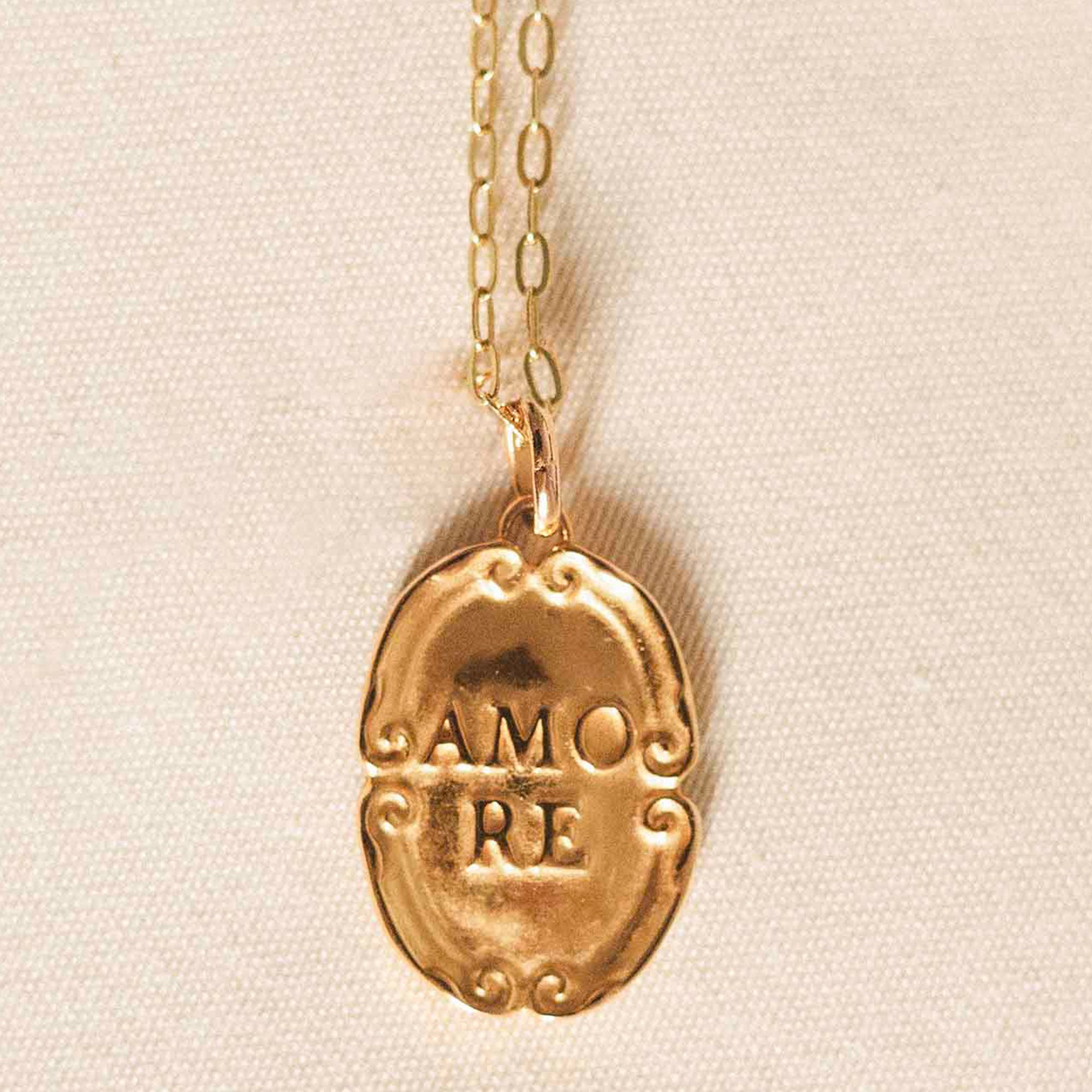 Alhaja Kette Amore Mare, lang, vergoldet