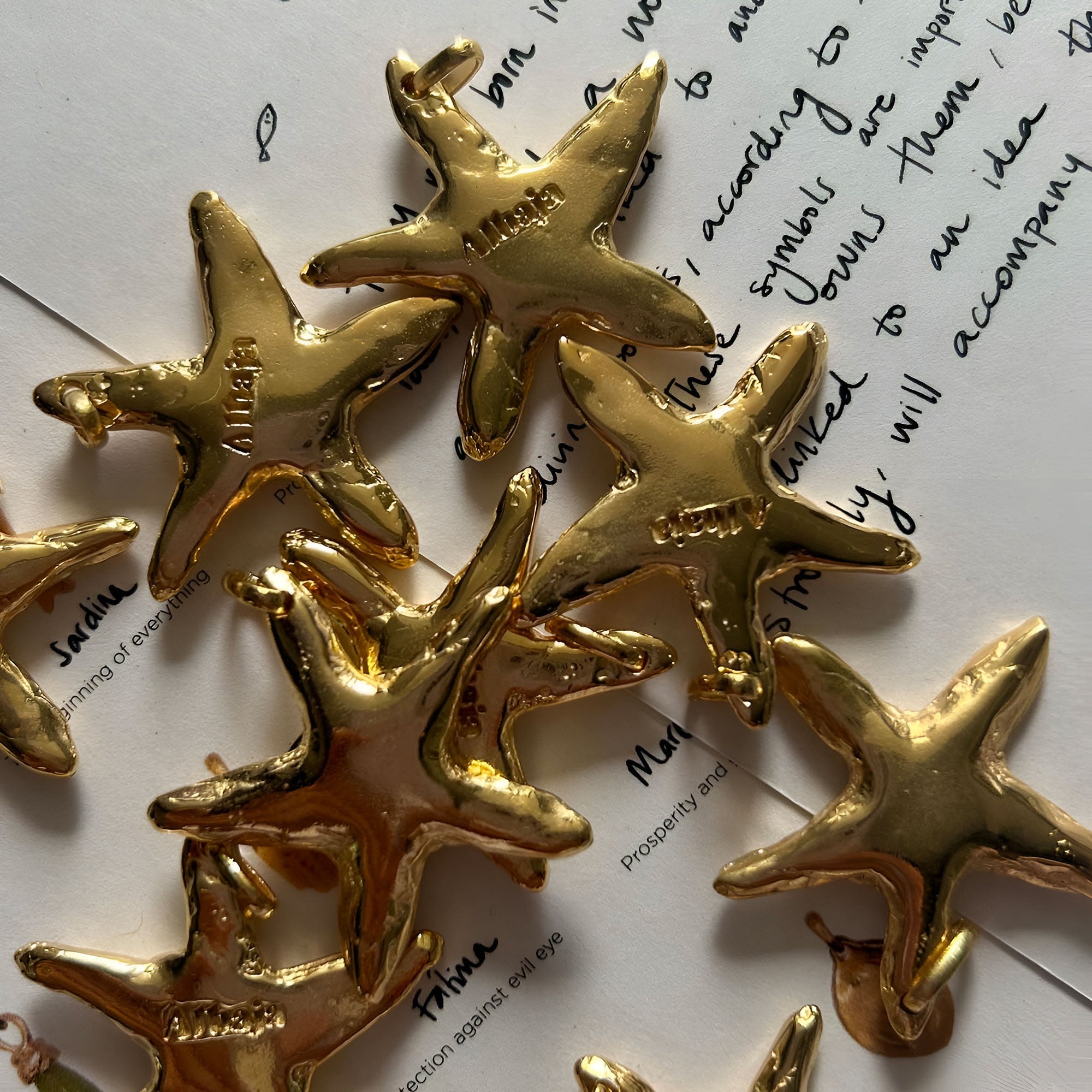 Alhaja Kette Asterina, vergoldet