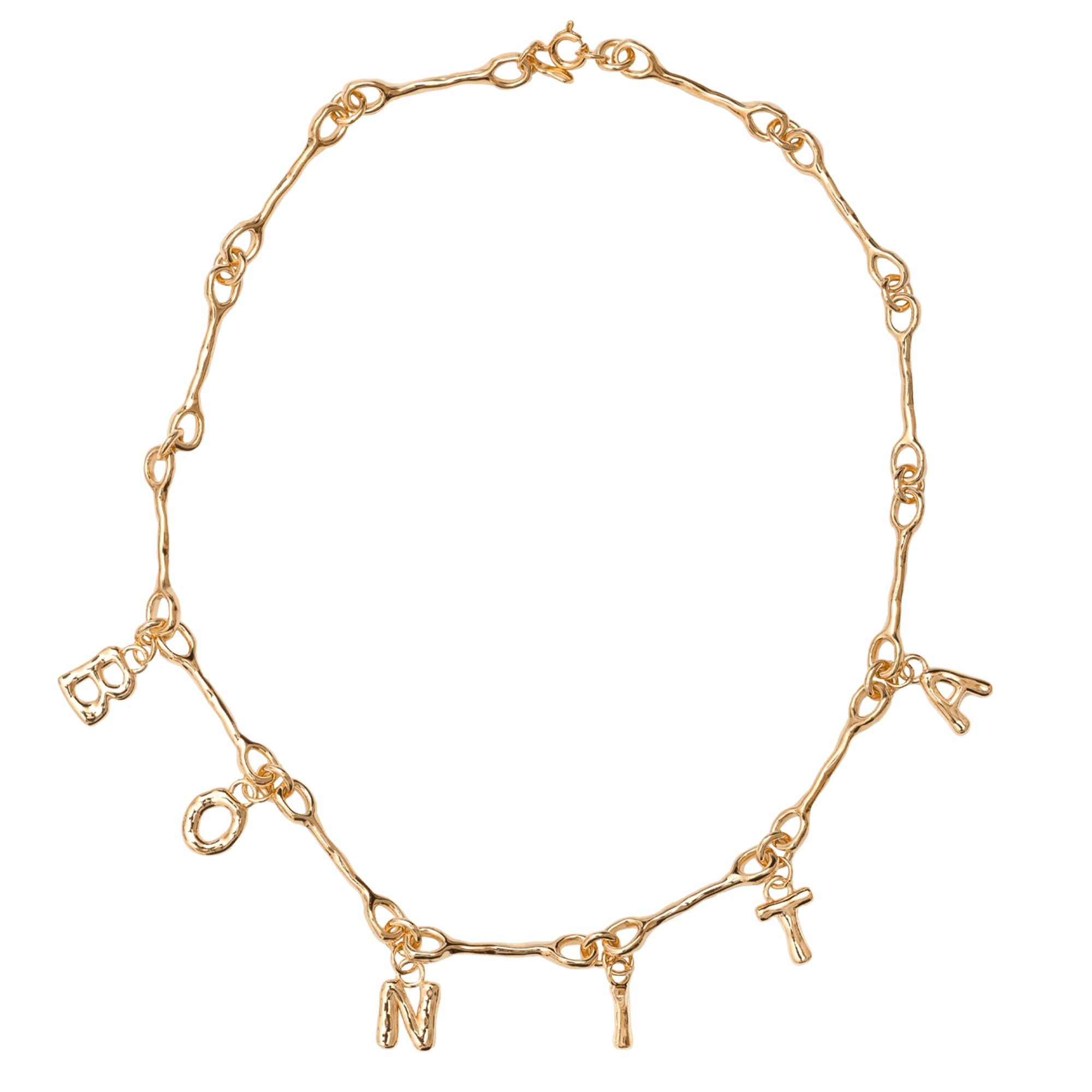 Alhaja Kette Bonita Letter, vergoldet