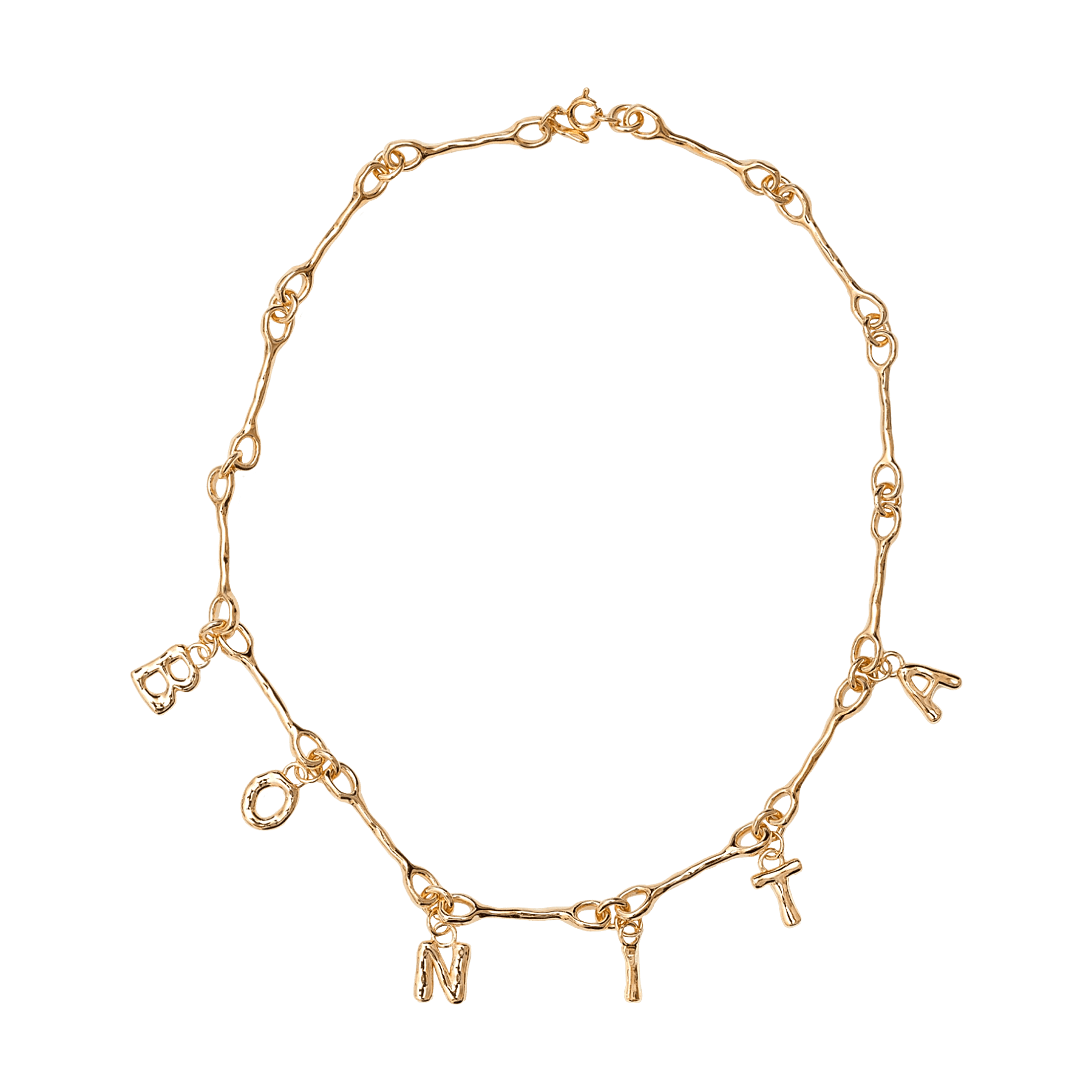 Alhaja Kette Bonita Letter, vergoldet