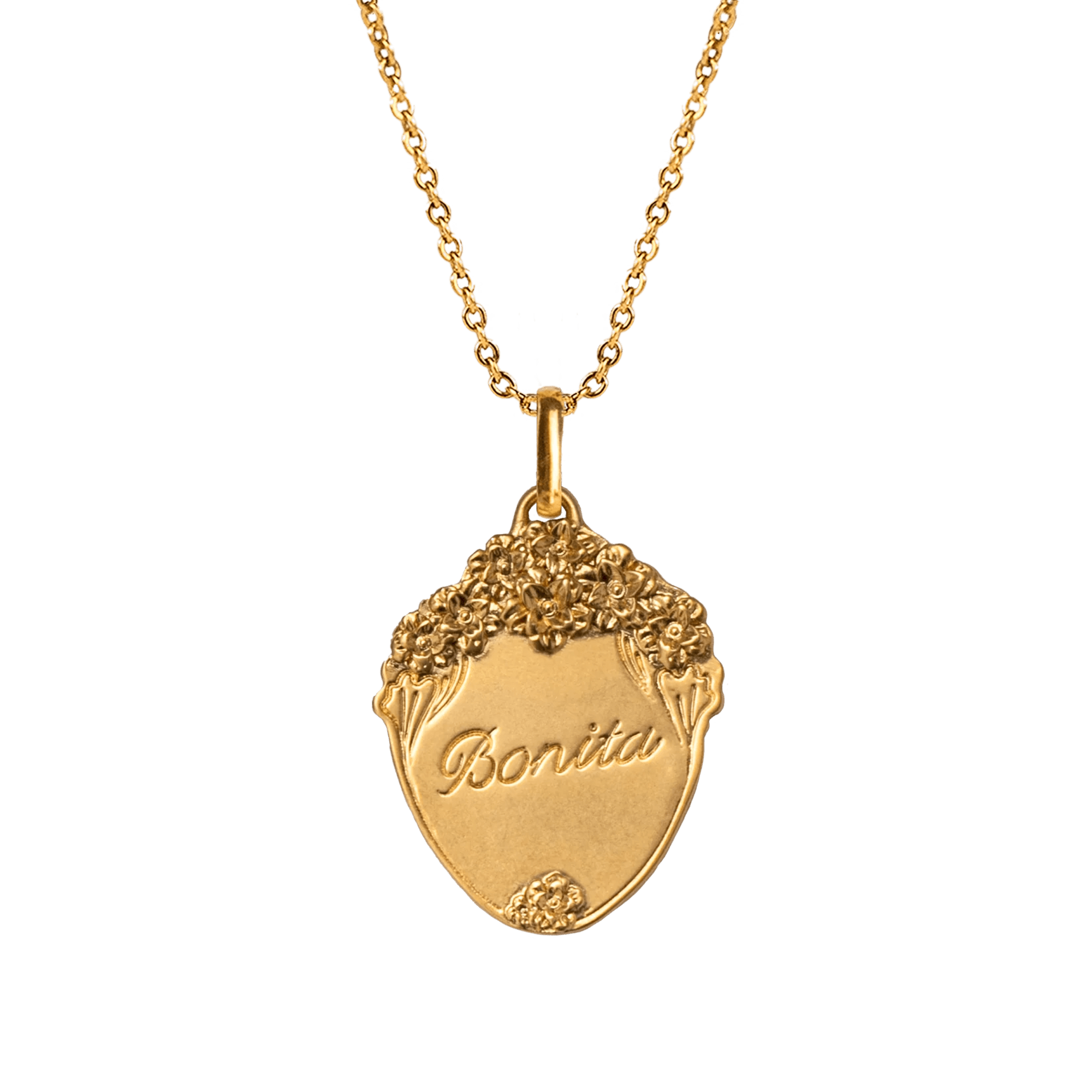 Alhaja Kette Bonita, vergoldet