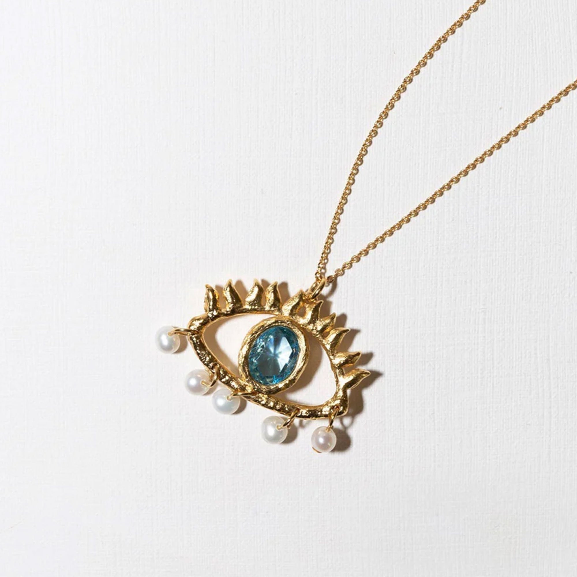 Alhaja Kette Horus, vergoldet