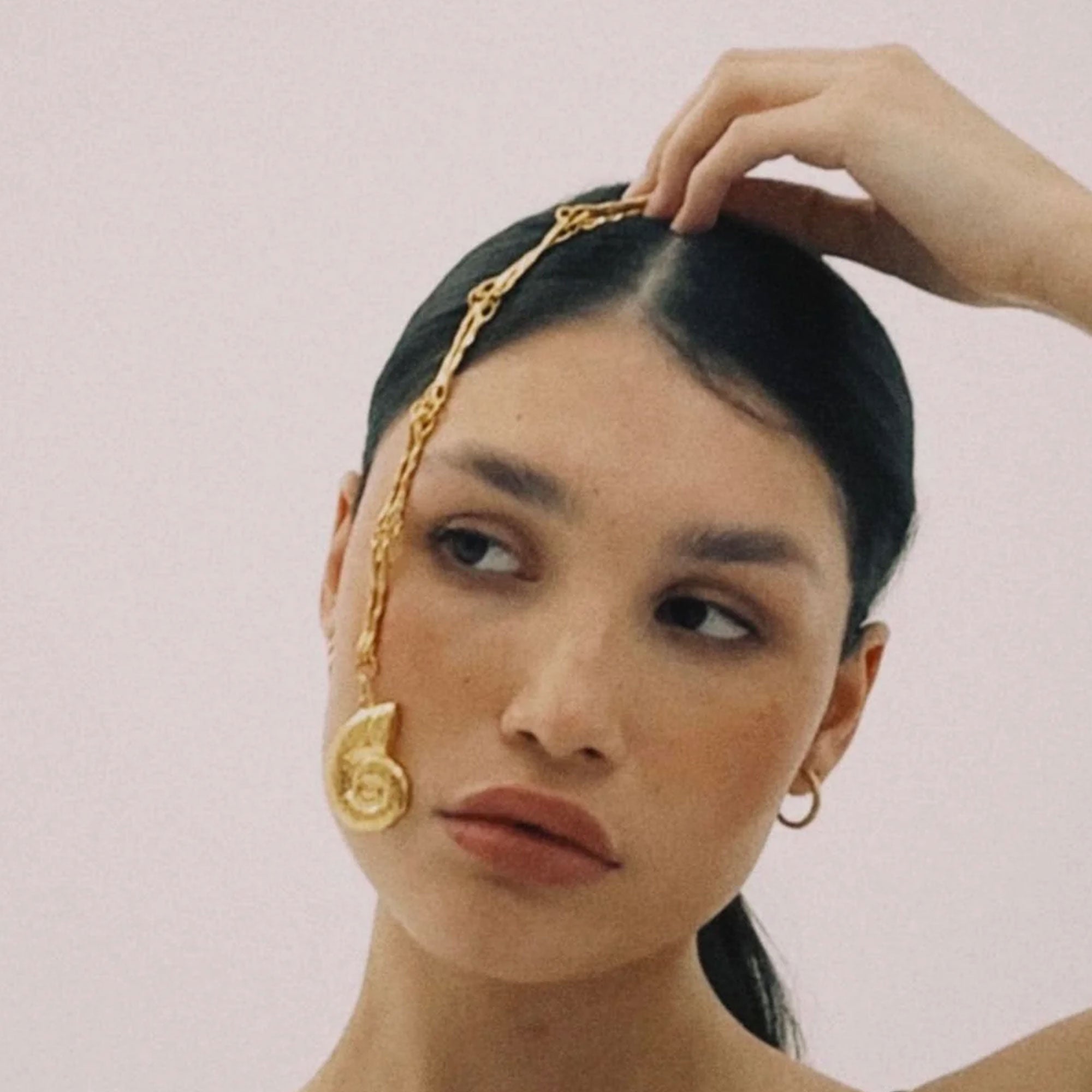 Alhaja Kette Nautilus, vergoldet