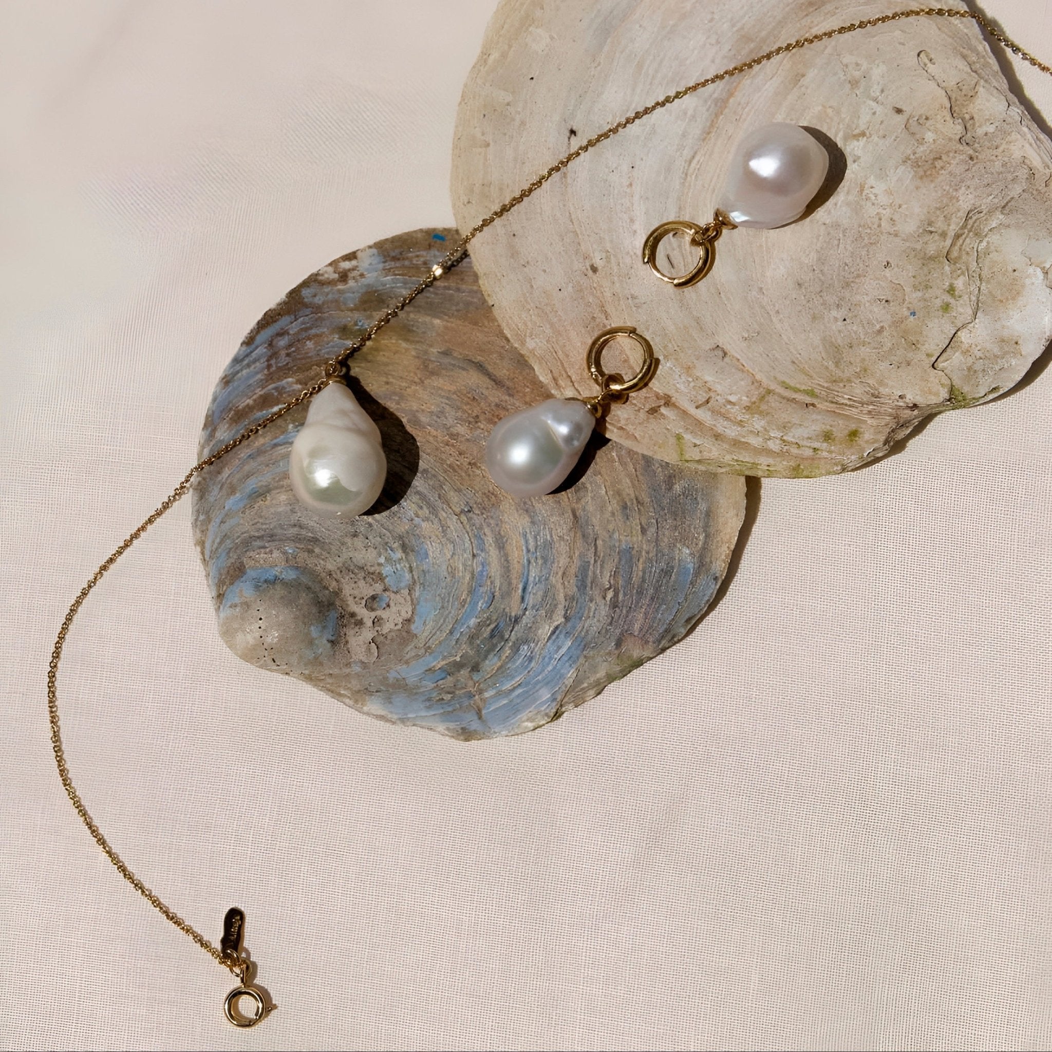 Alhaja Kette Perla Preciosa, vergoldet 44 cm