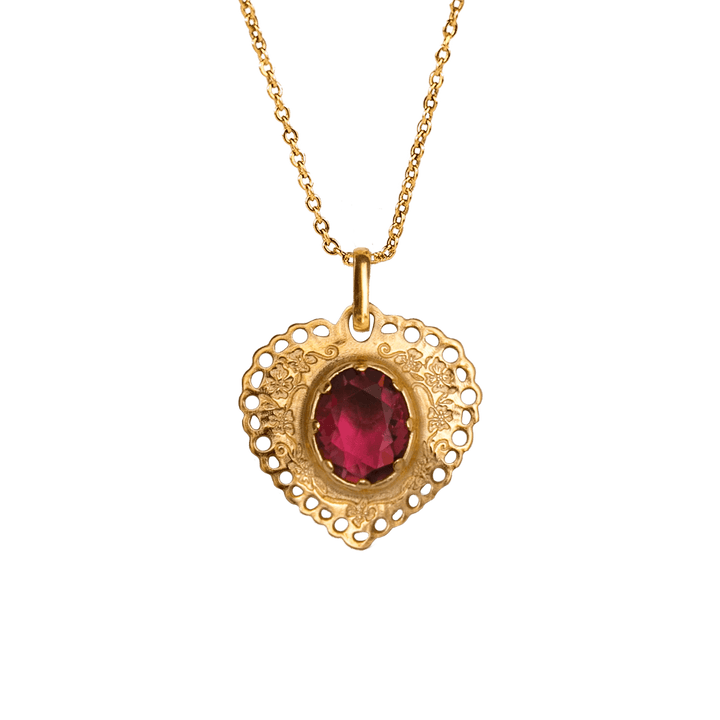Alhaja Kette Sacro Cuore, vergoldet