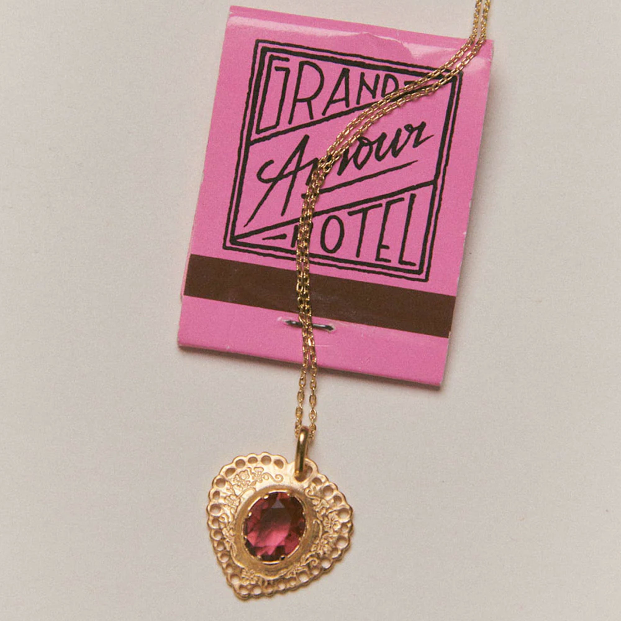 Alhaja Kette Sacro Cuore, vergoldet