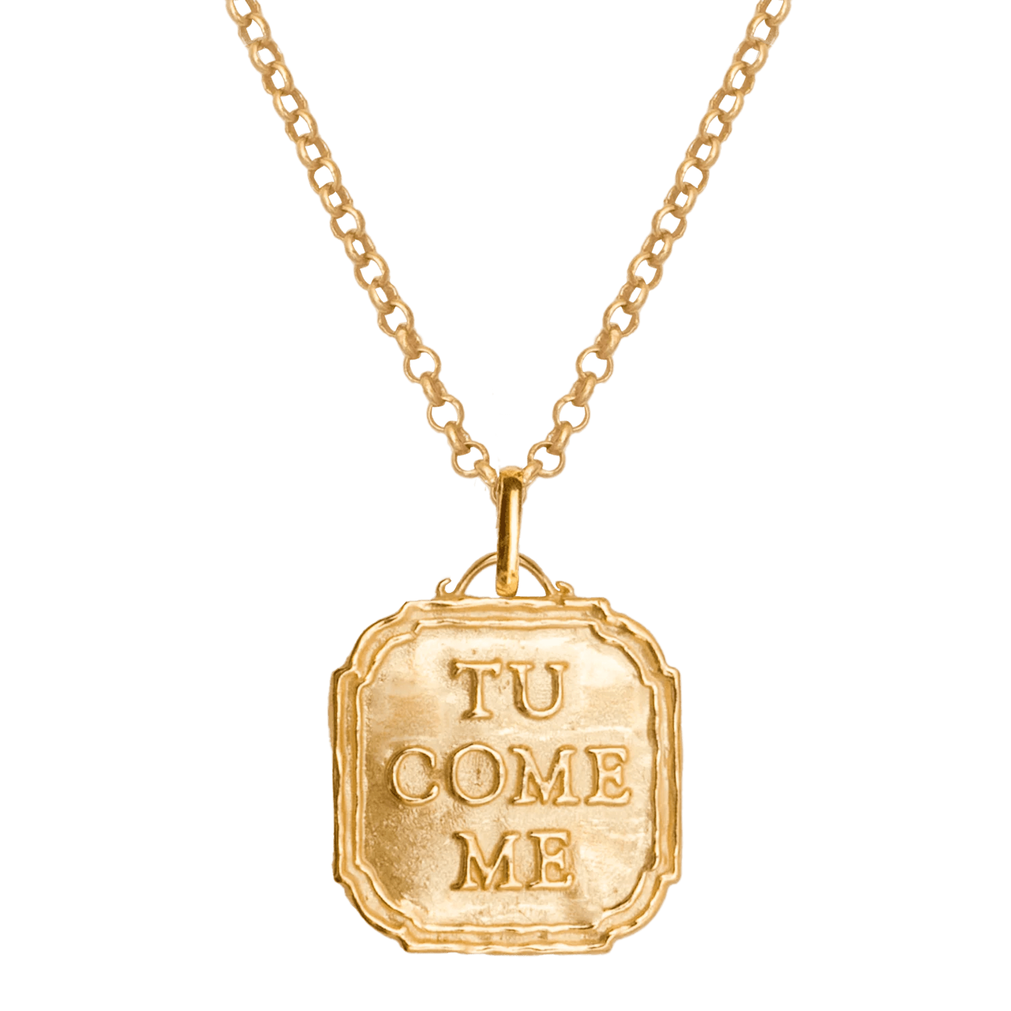 Alhaja Kette Tu Come Me Marsella, vergoldet