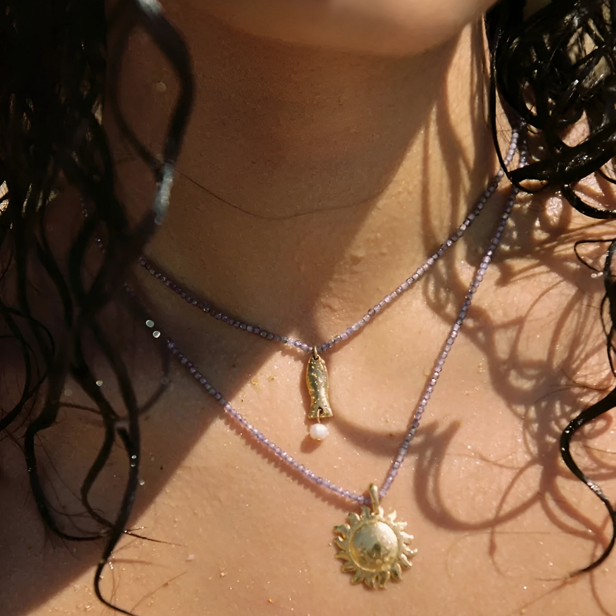 Alhaja Kette Espeto Choker, vergoldet