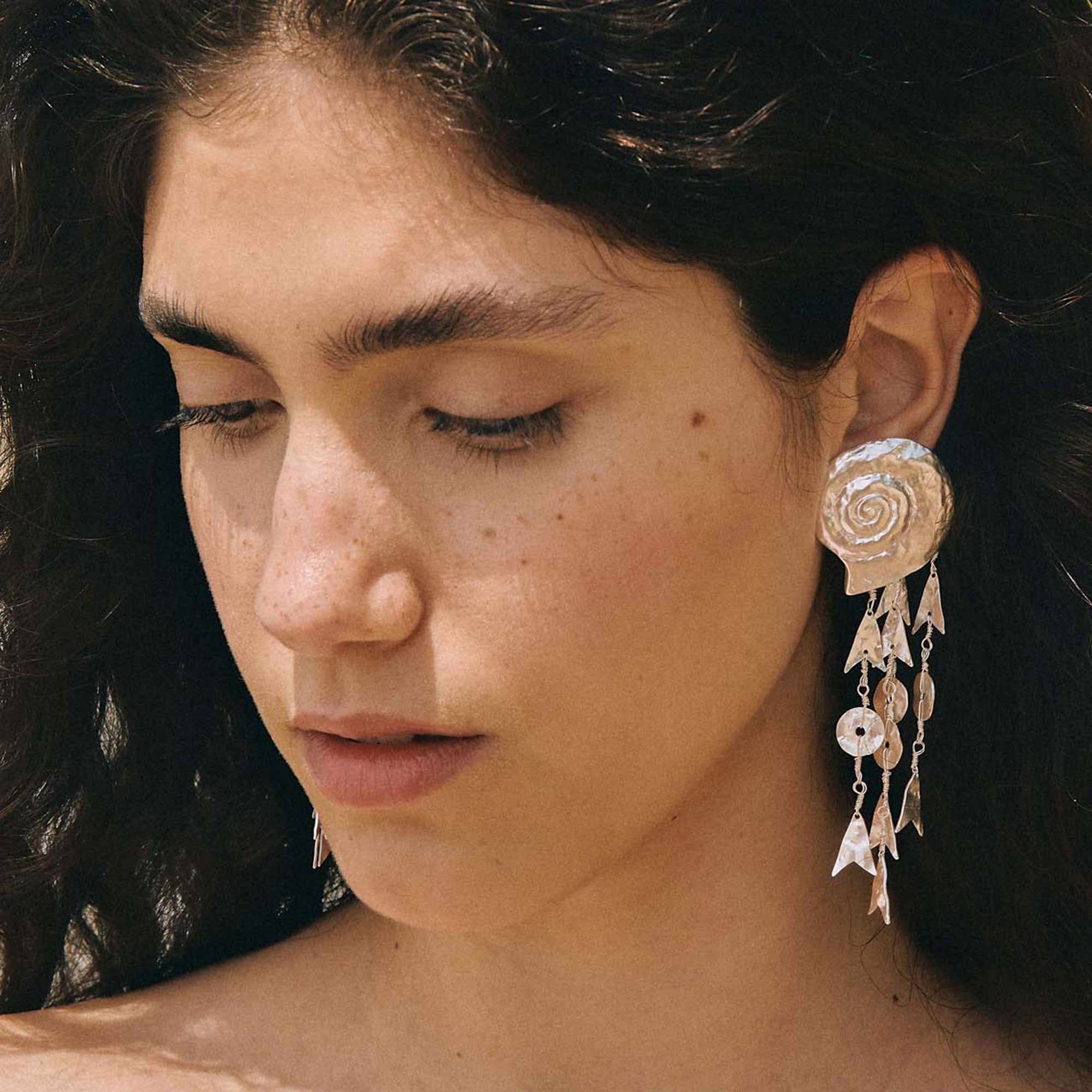 Alhaja Ohrringe Aurea, versilbert