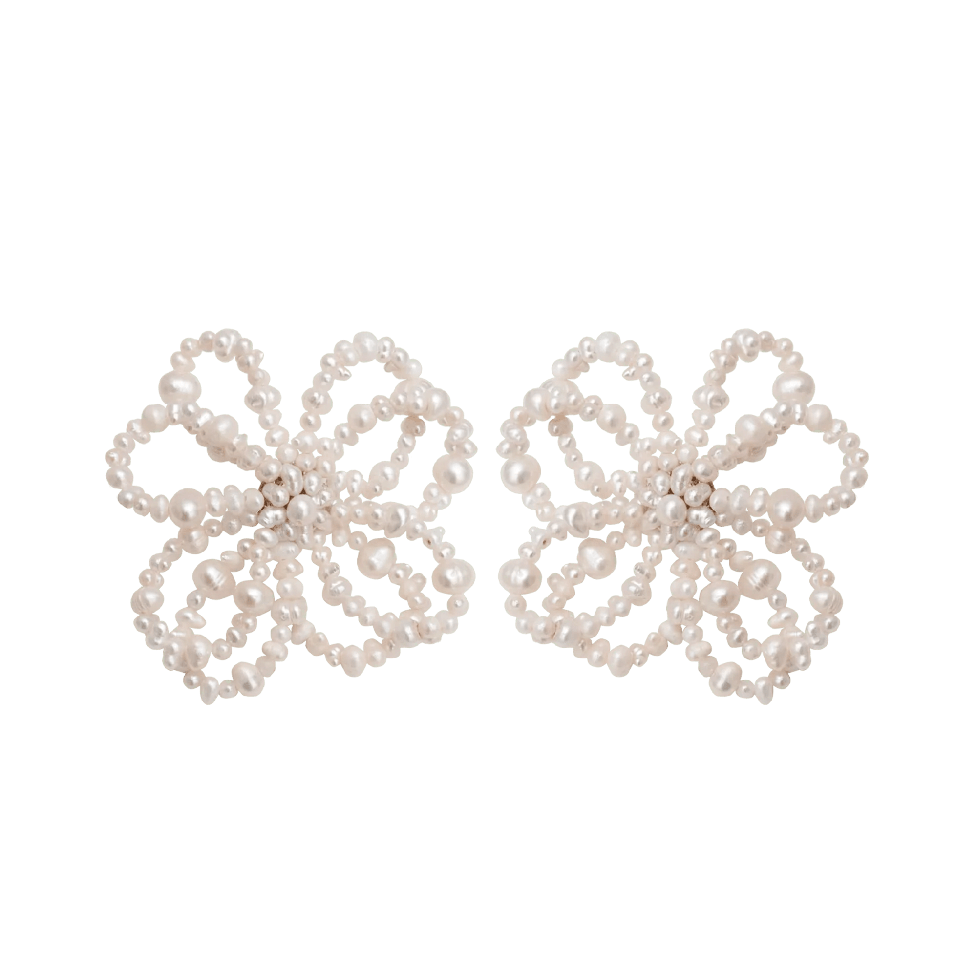 Alhaja Ohrringe Flora, vergoldet