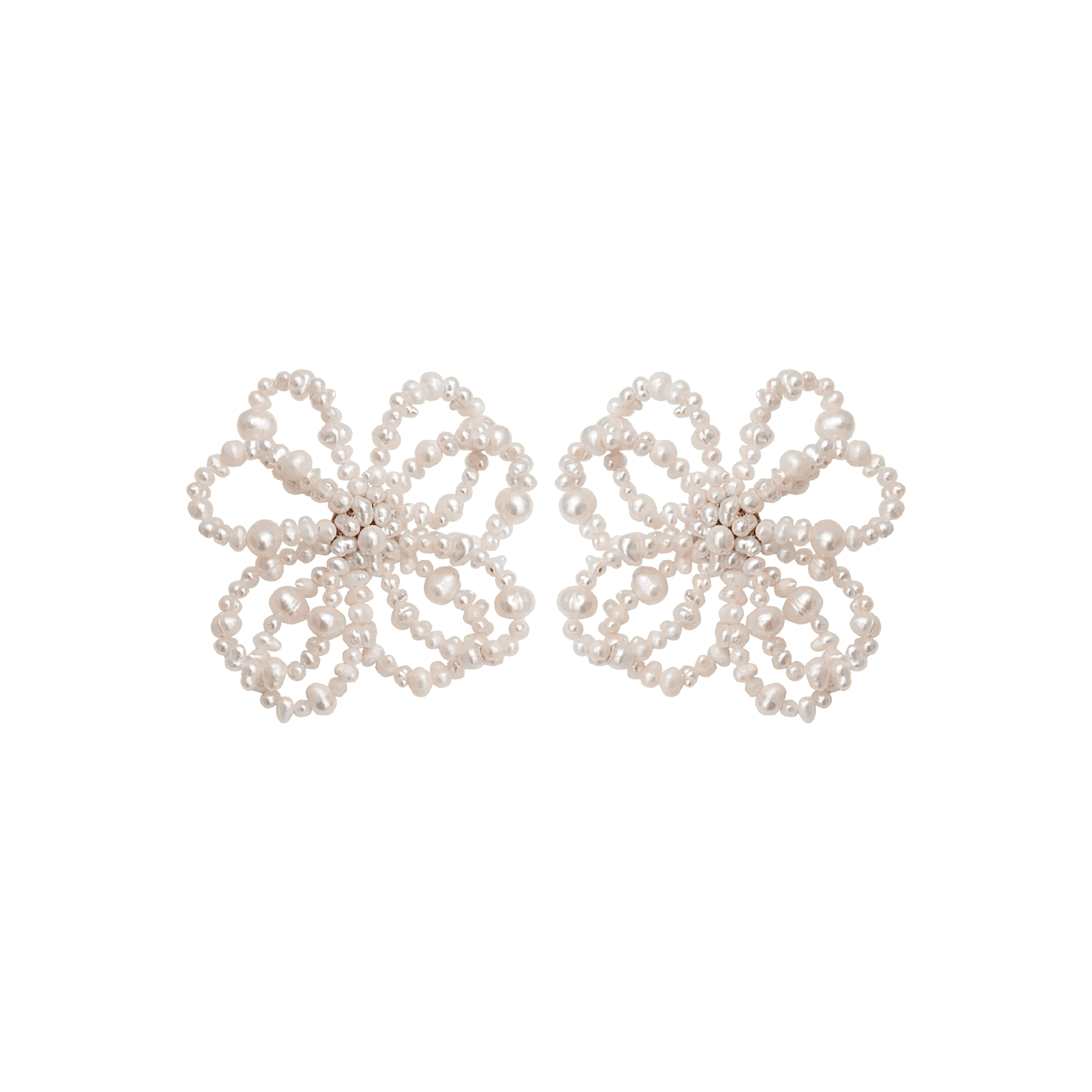 Alhaja Ohrringe Flora, vergoldet