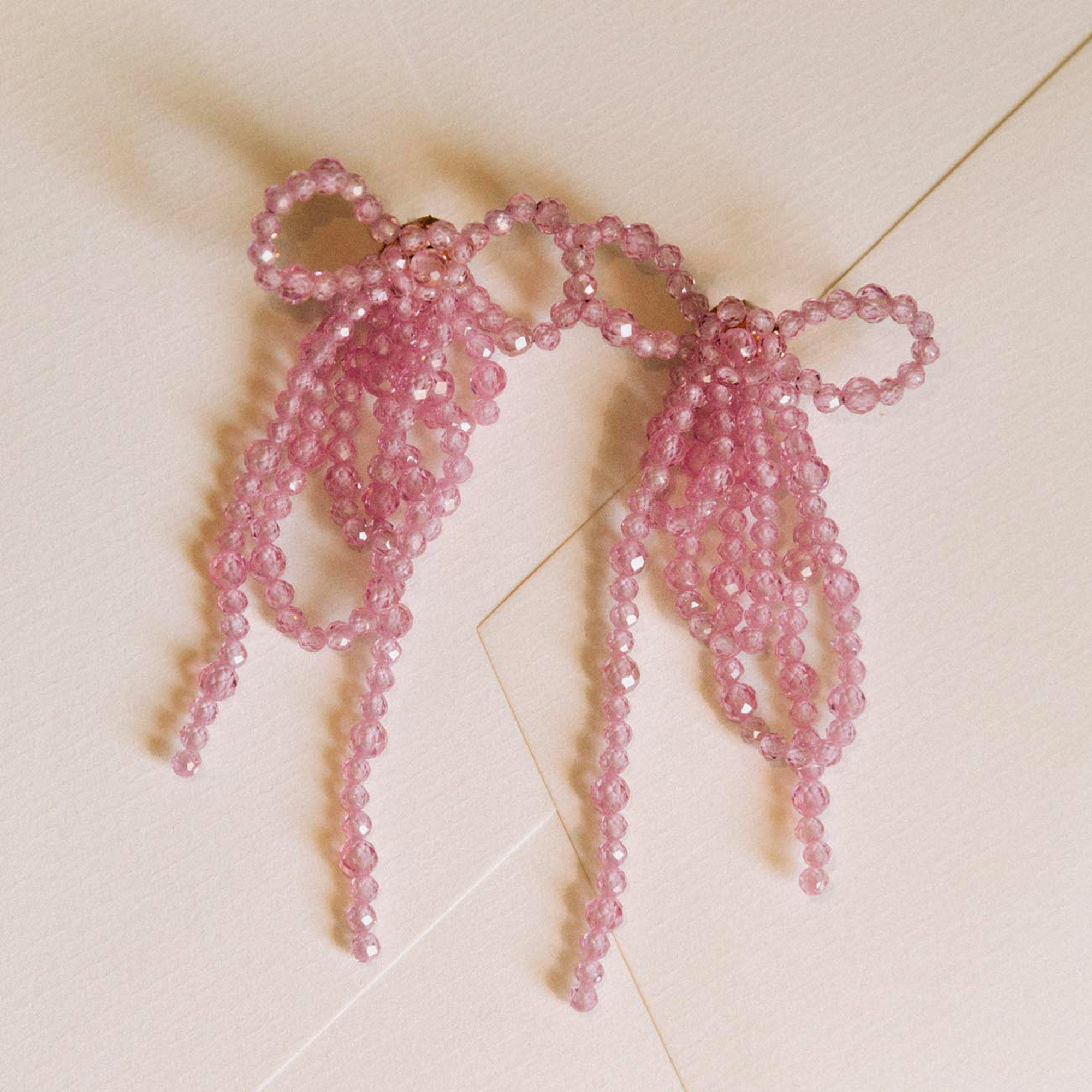 Alhaja Ohrringe Isis, rosa, vergoldet