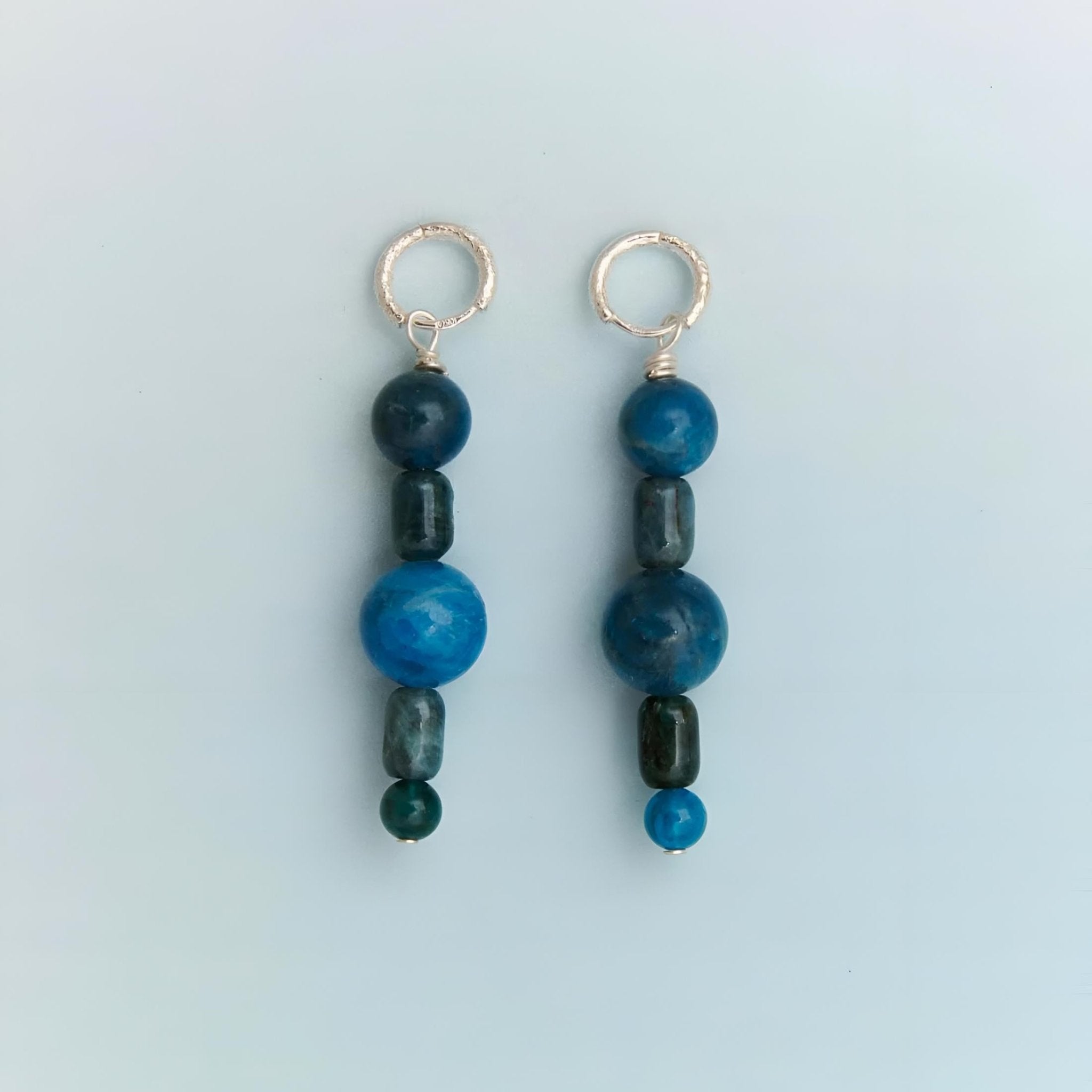 Alhaja Ohrringe Marisma Blue, Silber