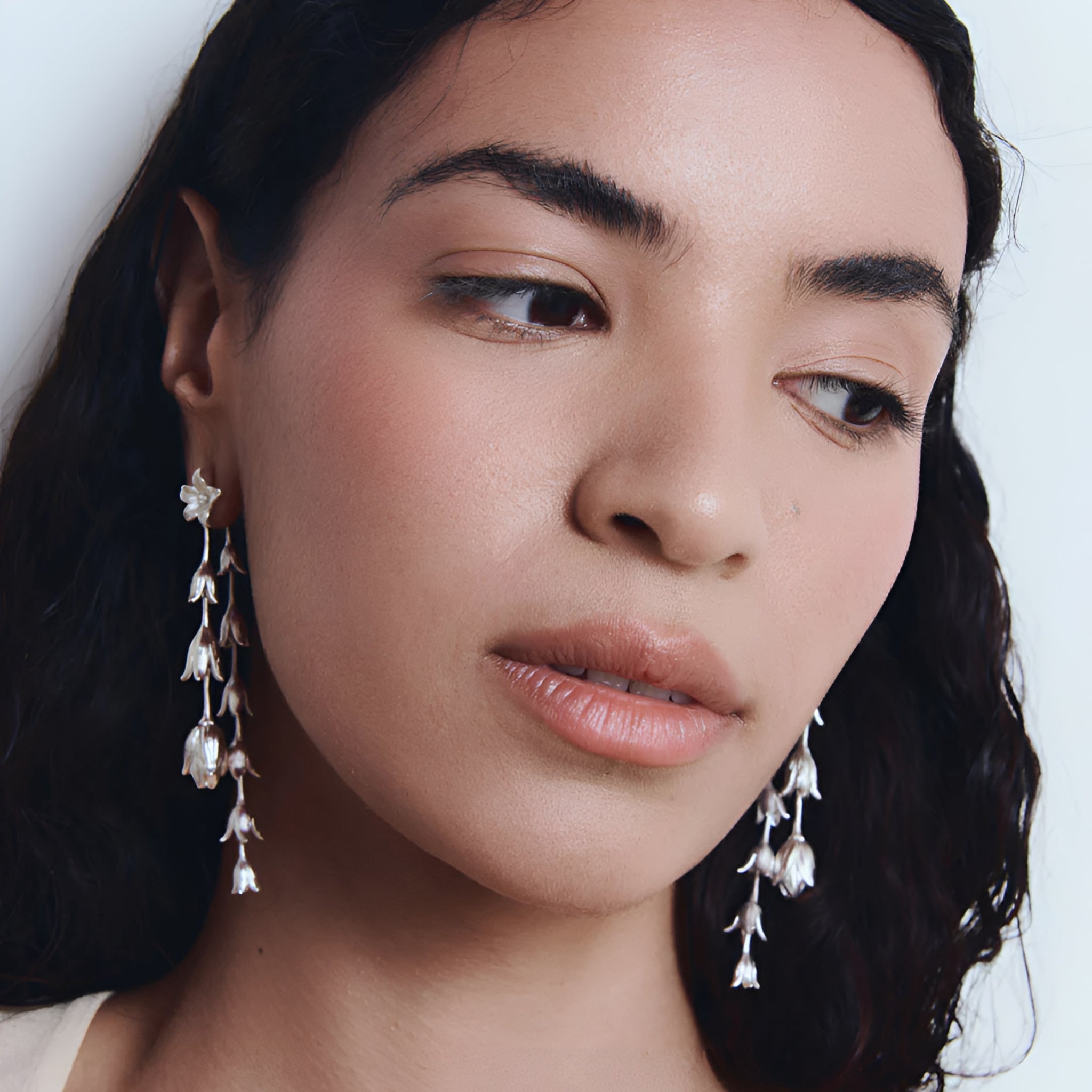 Alhaja Ohrringe Narciso, versilbert