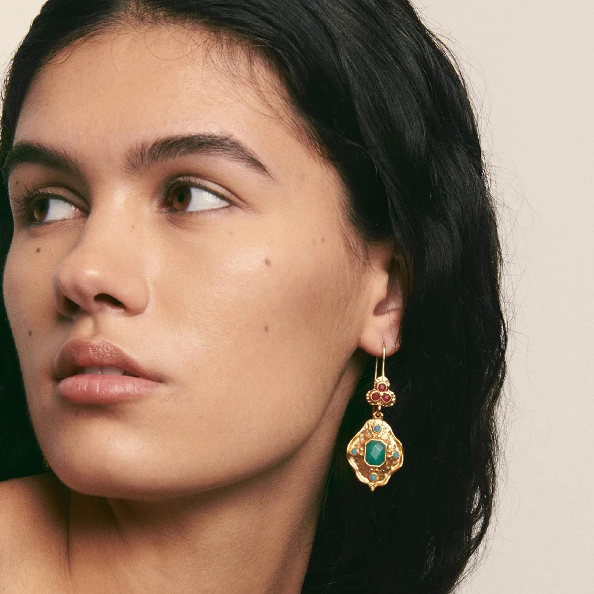 Alhaja Ohrringe Pitiusa, vergoldet