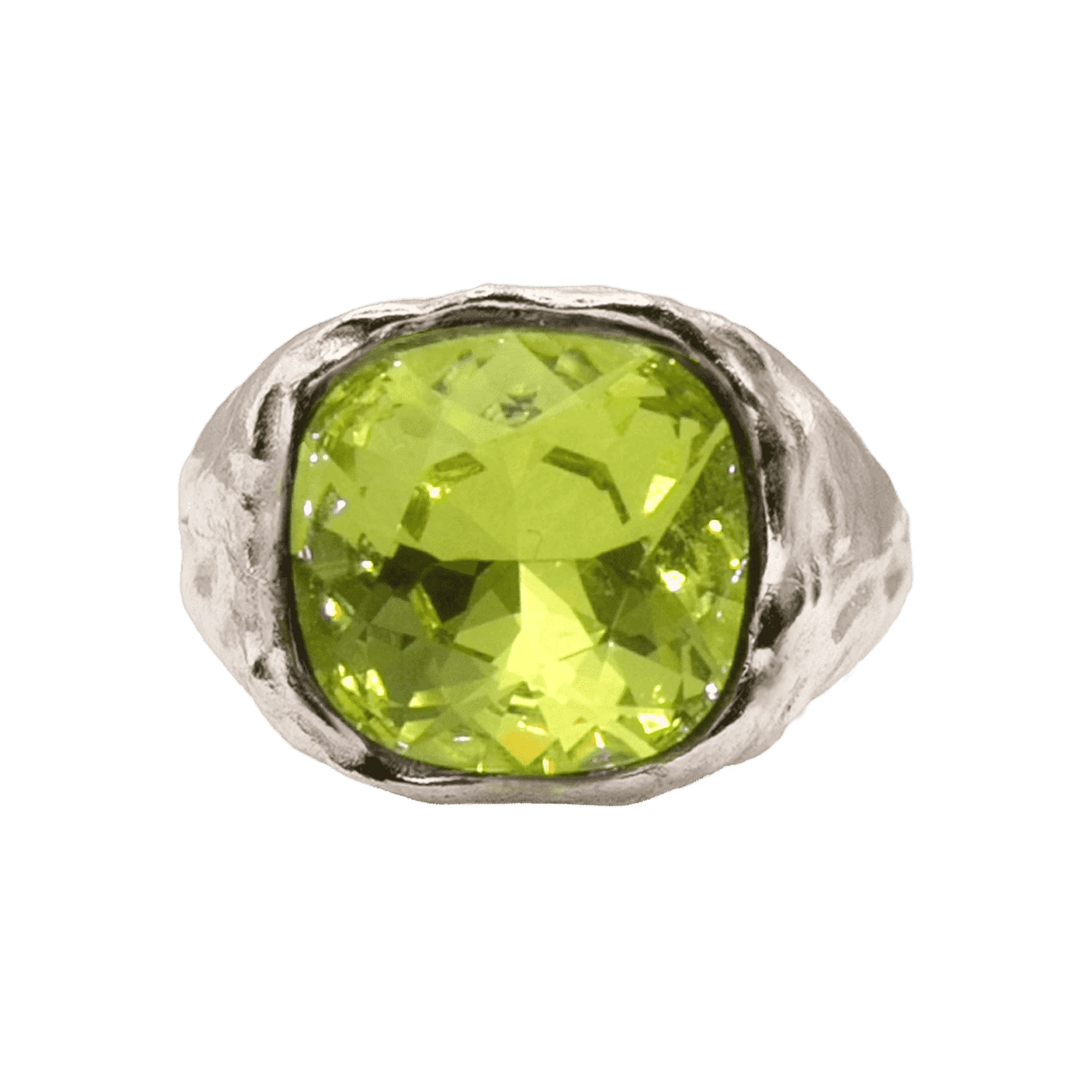 Alhaja Ring Amalfi, limette, Silber