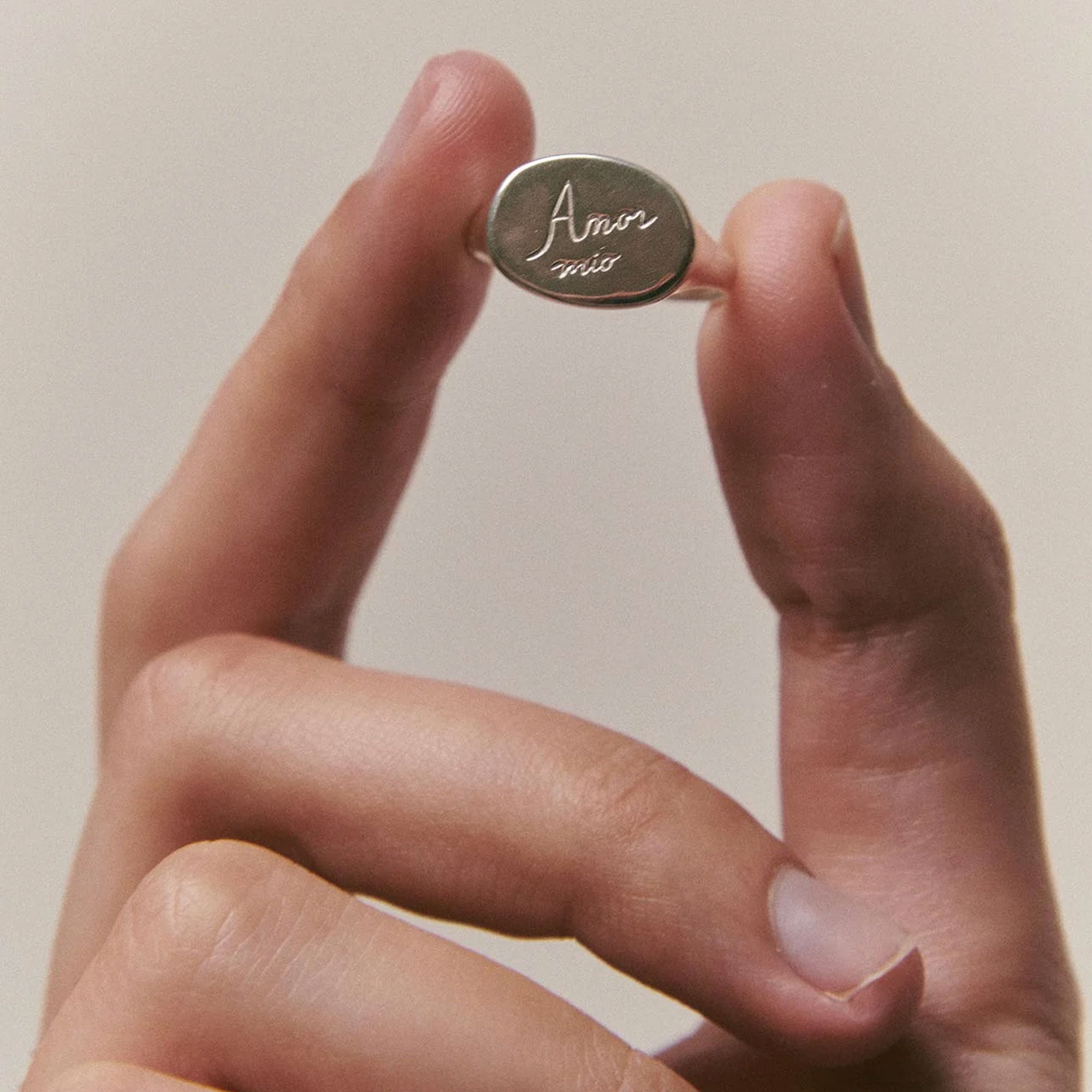 Alhaja Ring Amor Mío, Silber