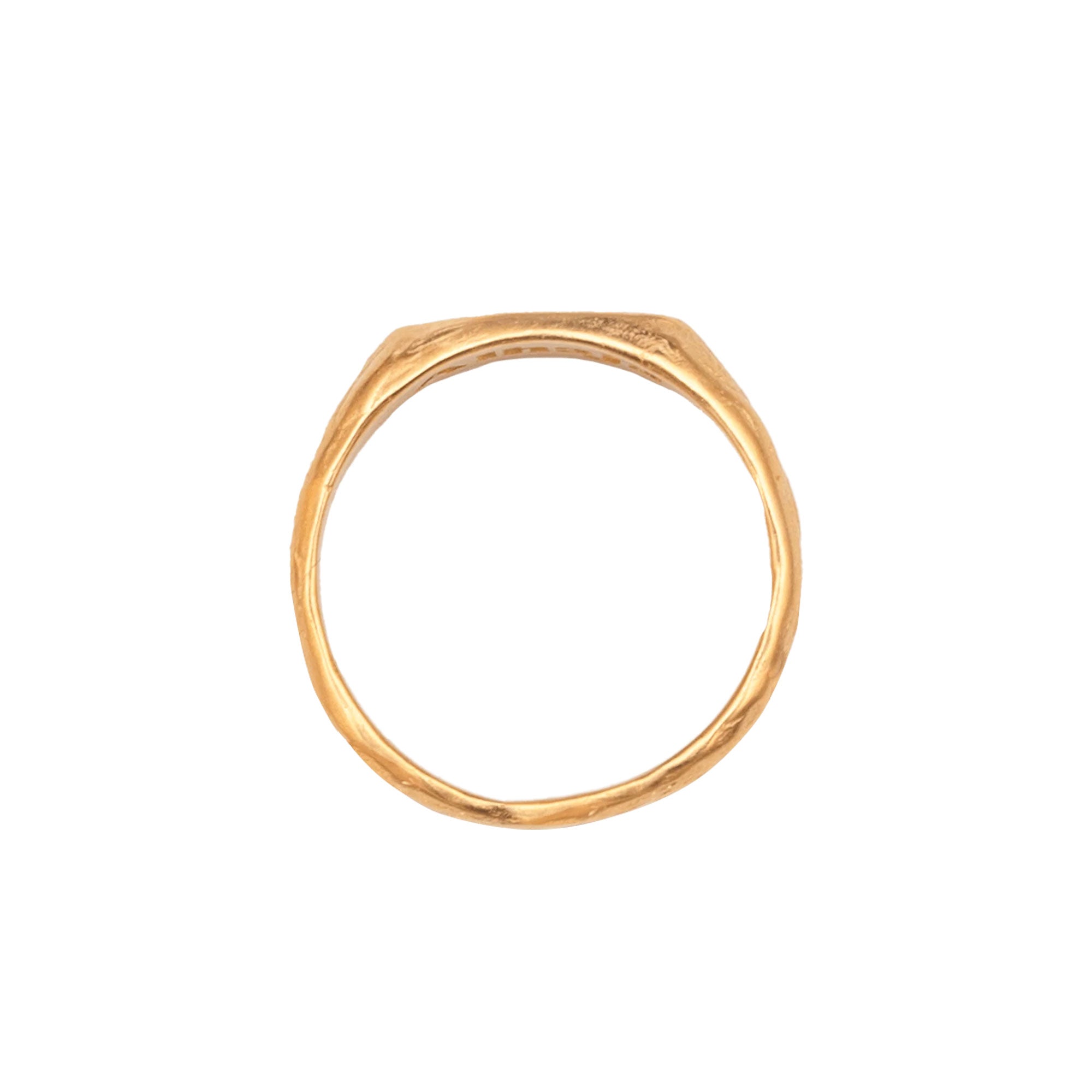 Alhaja Ring Bonita Signet, vergoldet