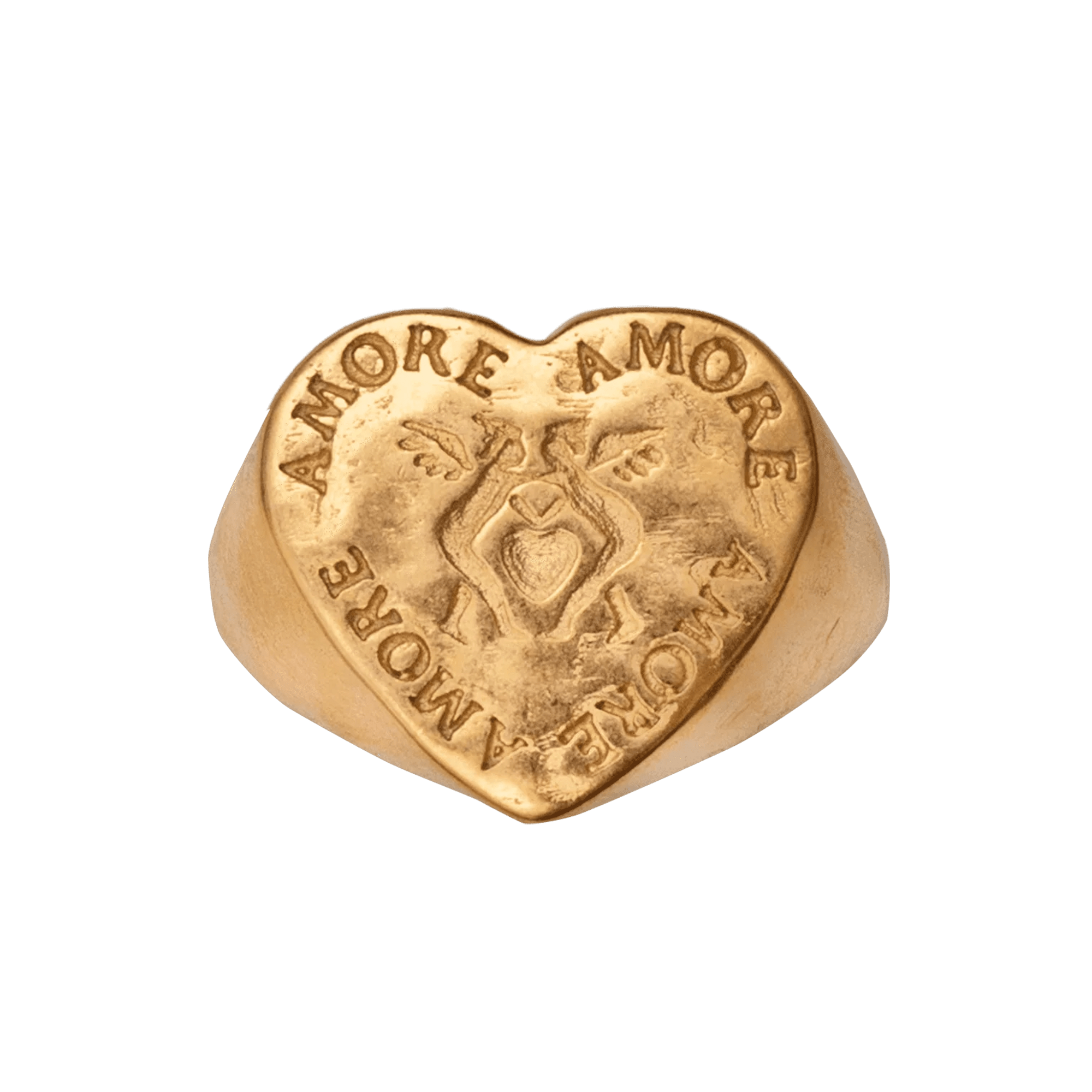 Alhaja Ring Cupido, vergoldet