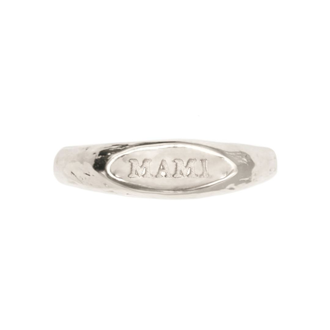 Alhaja Ring Mami Mini Signet, Silber