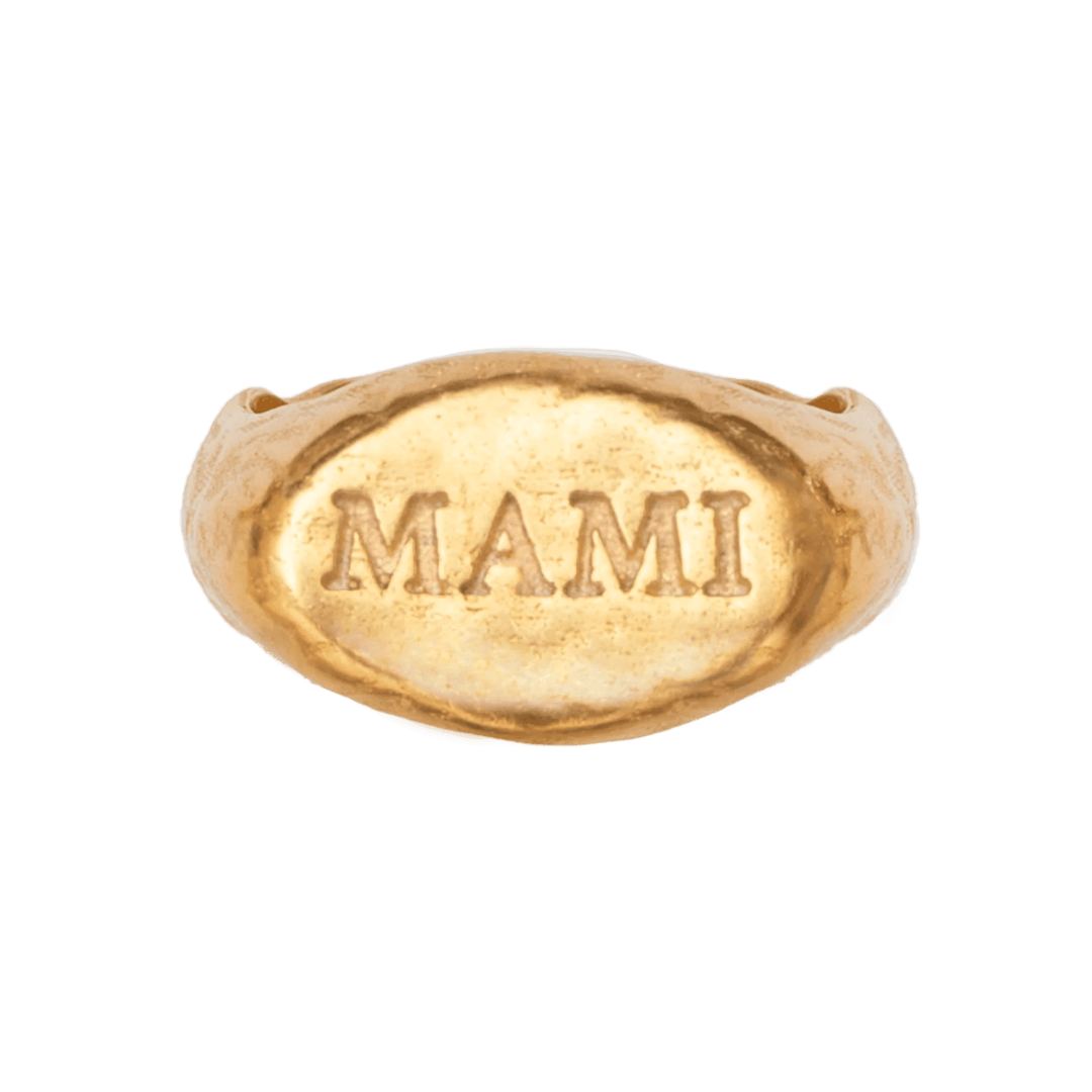 Alhaja Ring Mami Signet, vergoldet